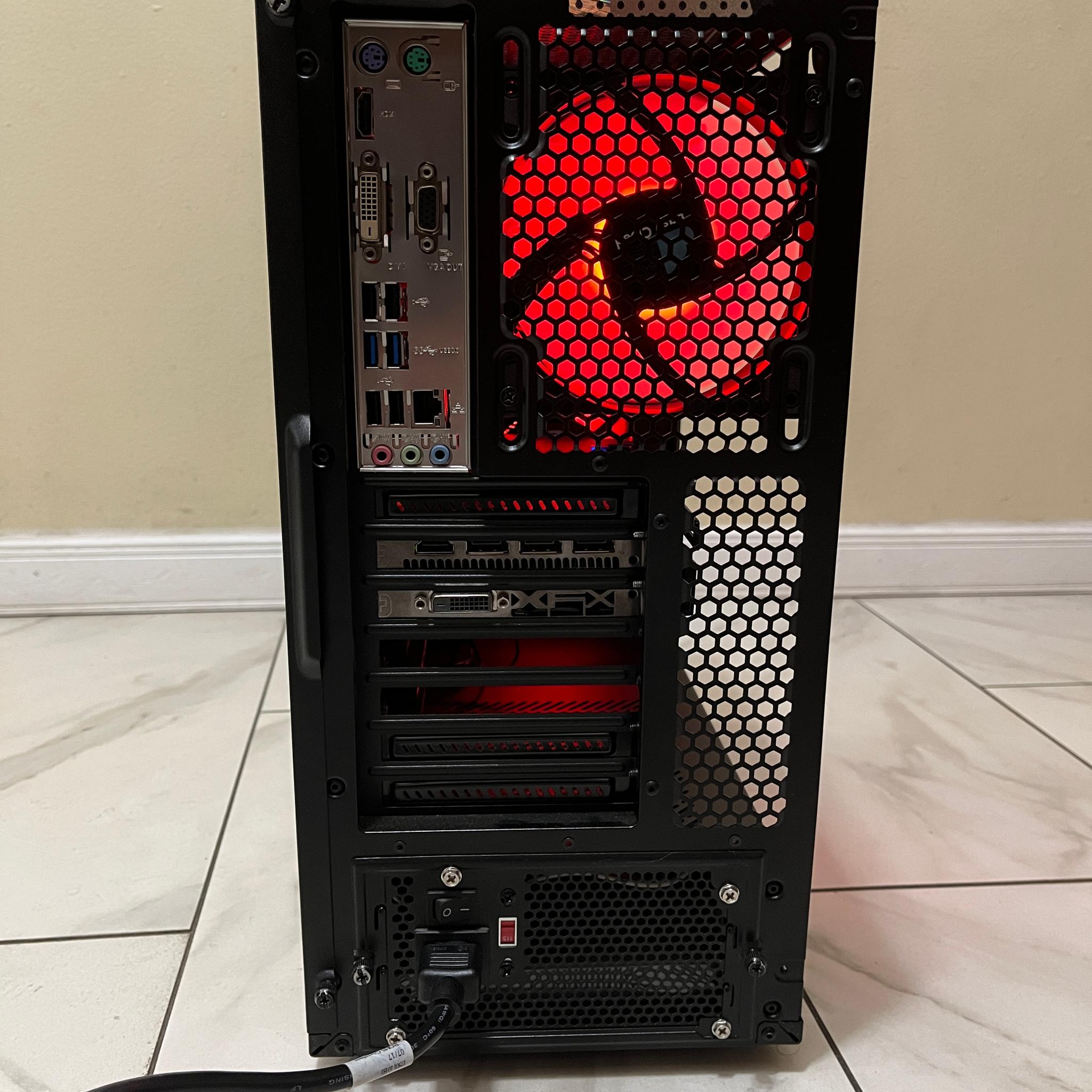 🟢🔥 Budget Gaming PC – RGB Case w/ Remote - Intel i5-4440, AMD RX 580, 1 TB Storage & 12 GB RAM 🖥️🔵