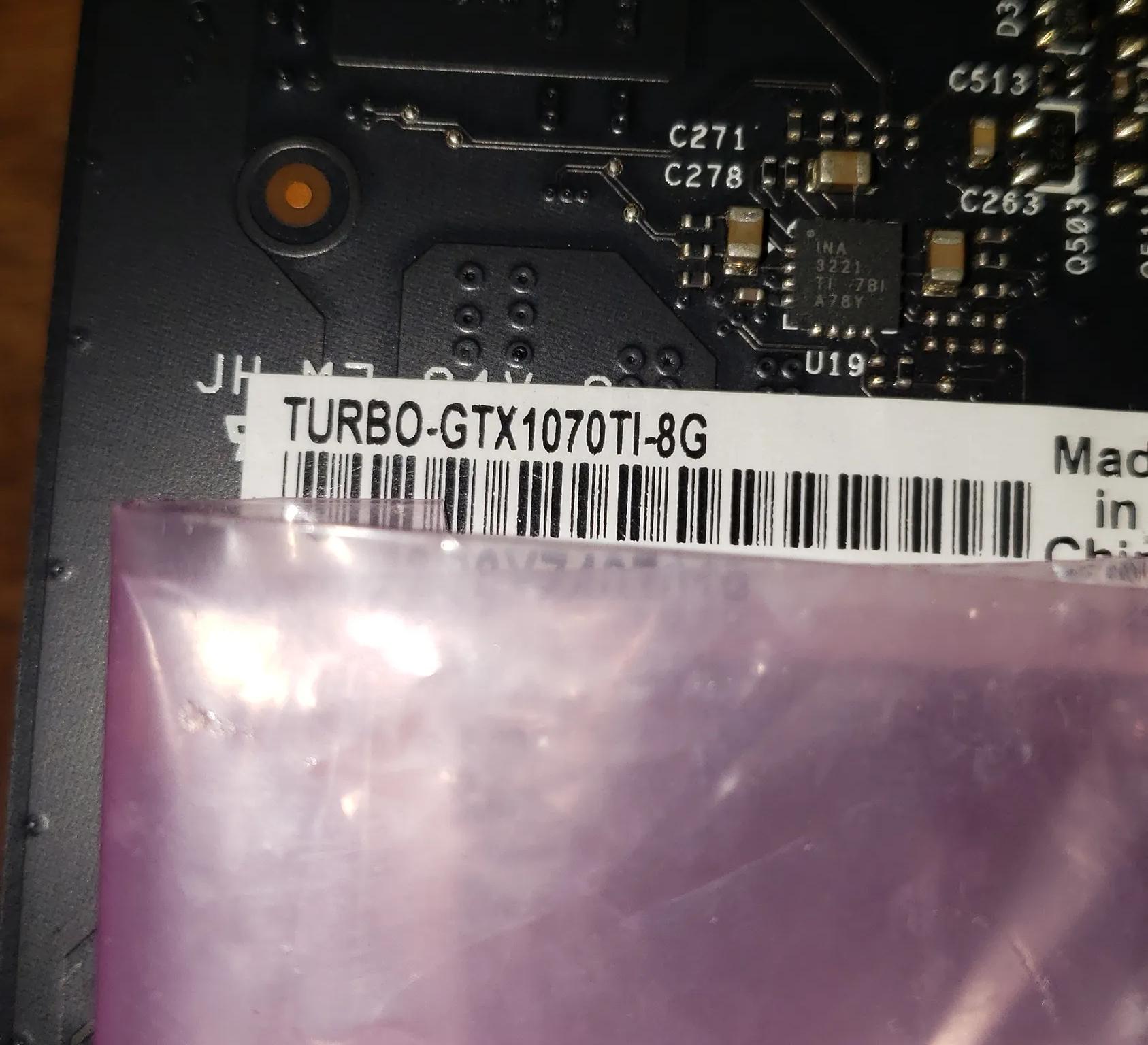 Asus Turbo GTX 1070 Ti 8G
