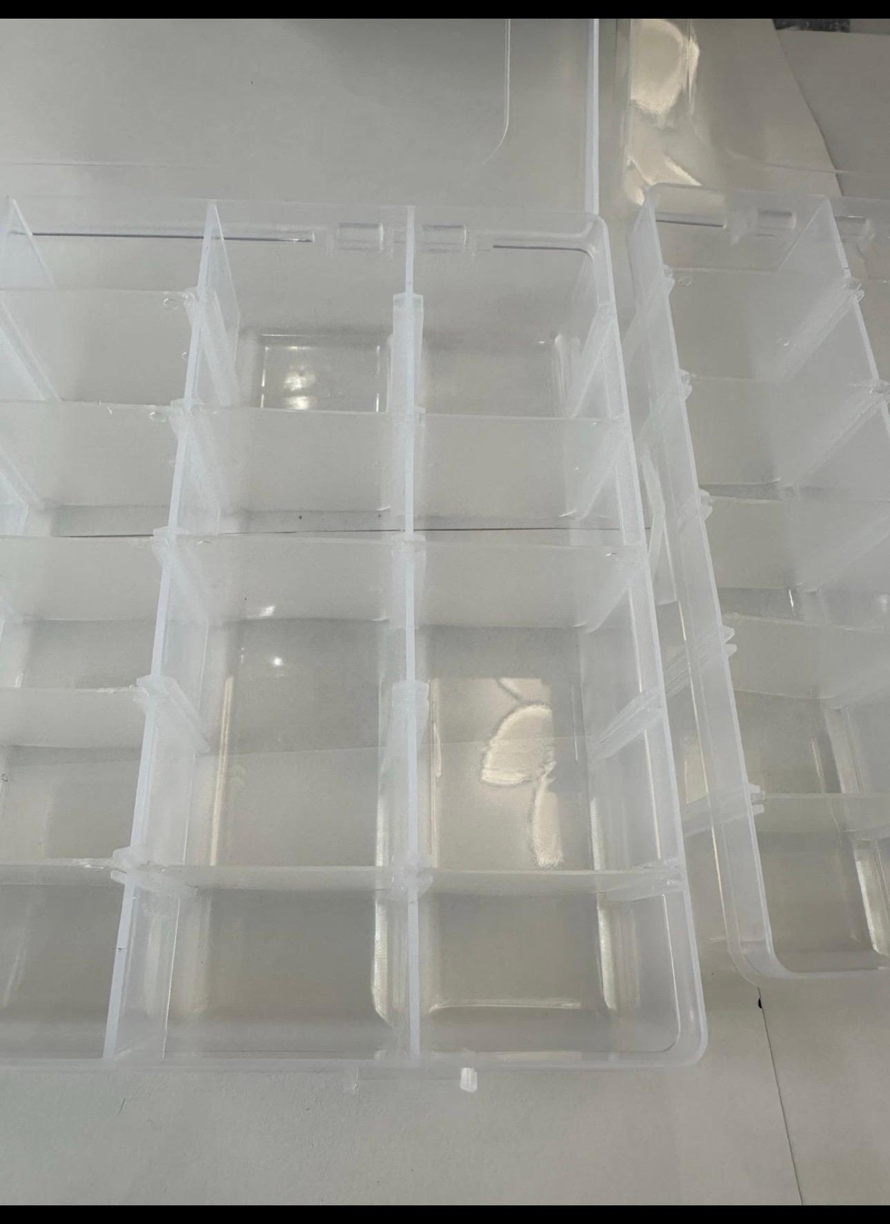 Computer PC Organizer 2 Set 36 Compartment Customizable Case Screw / Fittings
