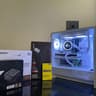 ❄️🌟ALL NEW! AM5 White PC / RX 9060 XT/ Ryzen 7 7700x/ 32GB DDR5/ 1TB gen4.🌟❄️