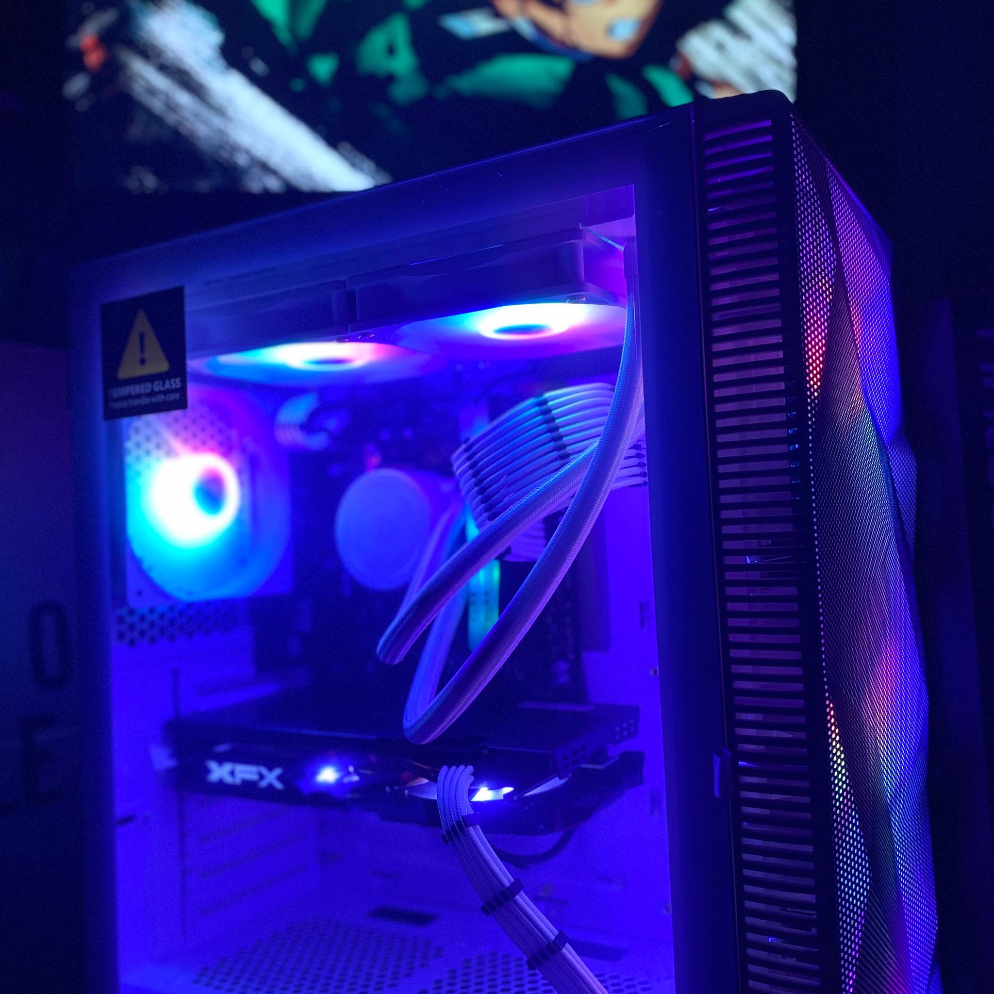(Liquid Cooled) Ryzen 7| RX 470| 16GB DDR4 XLR8 RGB RAM| 1TB NVMe SSD| Windows 11 PRO