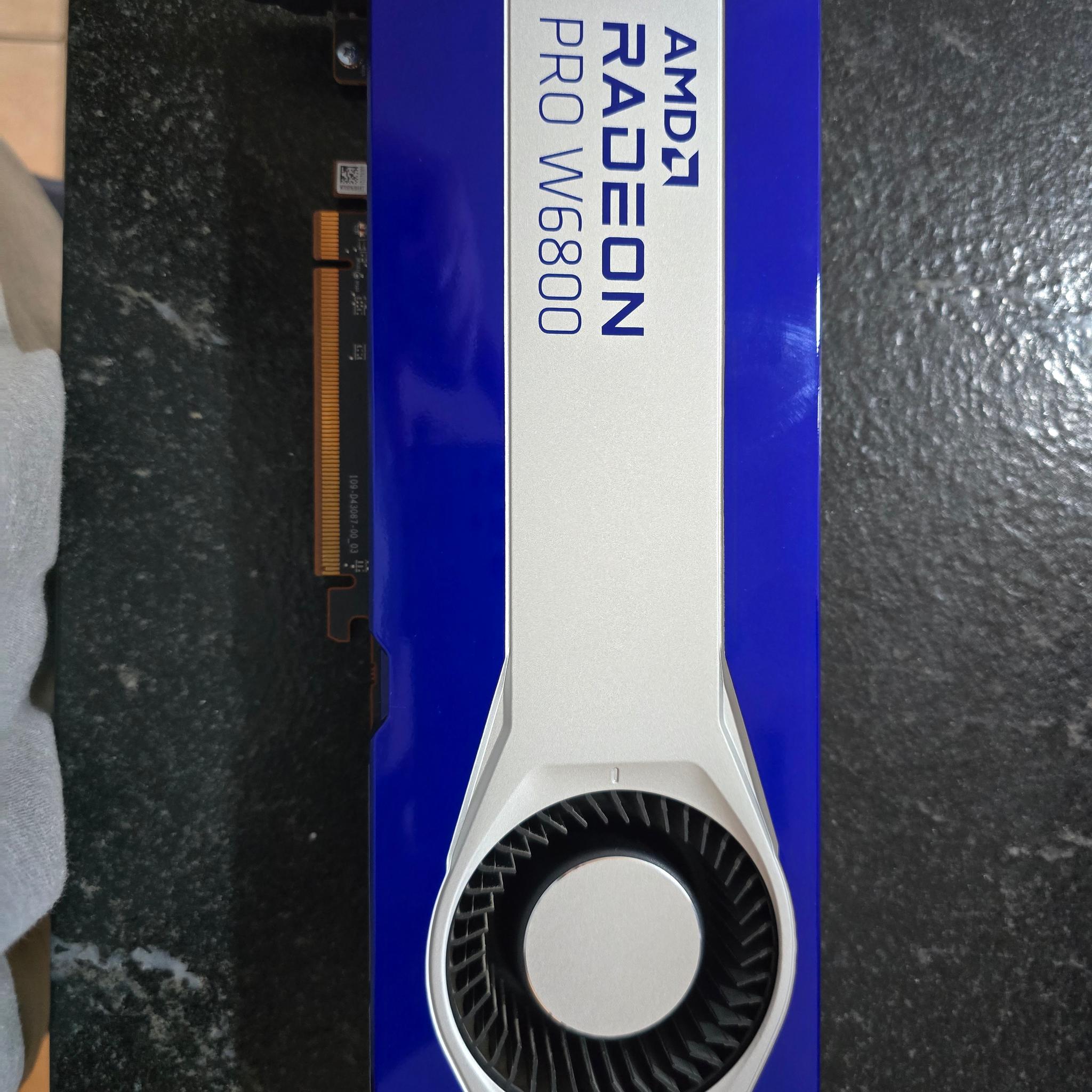 AMD Radeon PRO W6800 32GB GDDR6 ECC Professional Workstation GPU