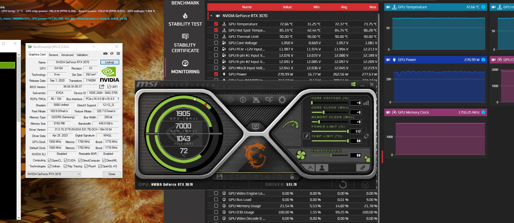 RTX 3070 EVGA XC3 8Gb in Great Condition For Sale