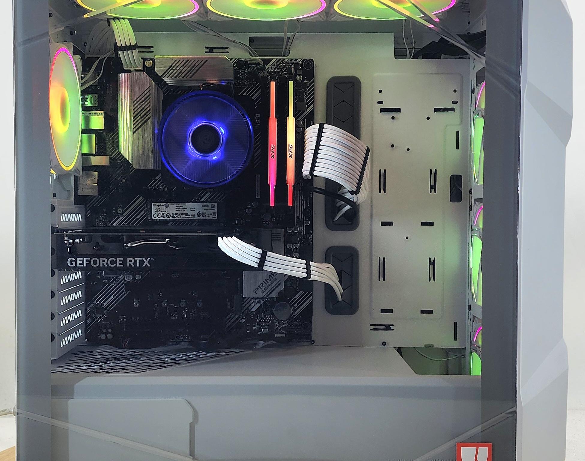 Gaming PC Ryzen 7 5700X 16GB RAM 500GB SSD RTX 4060 8GB Windows 11 Computer