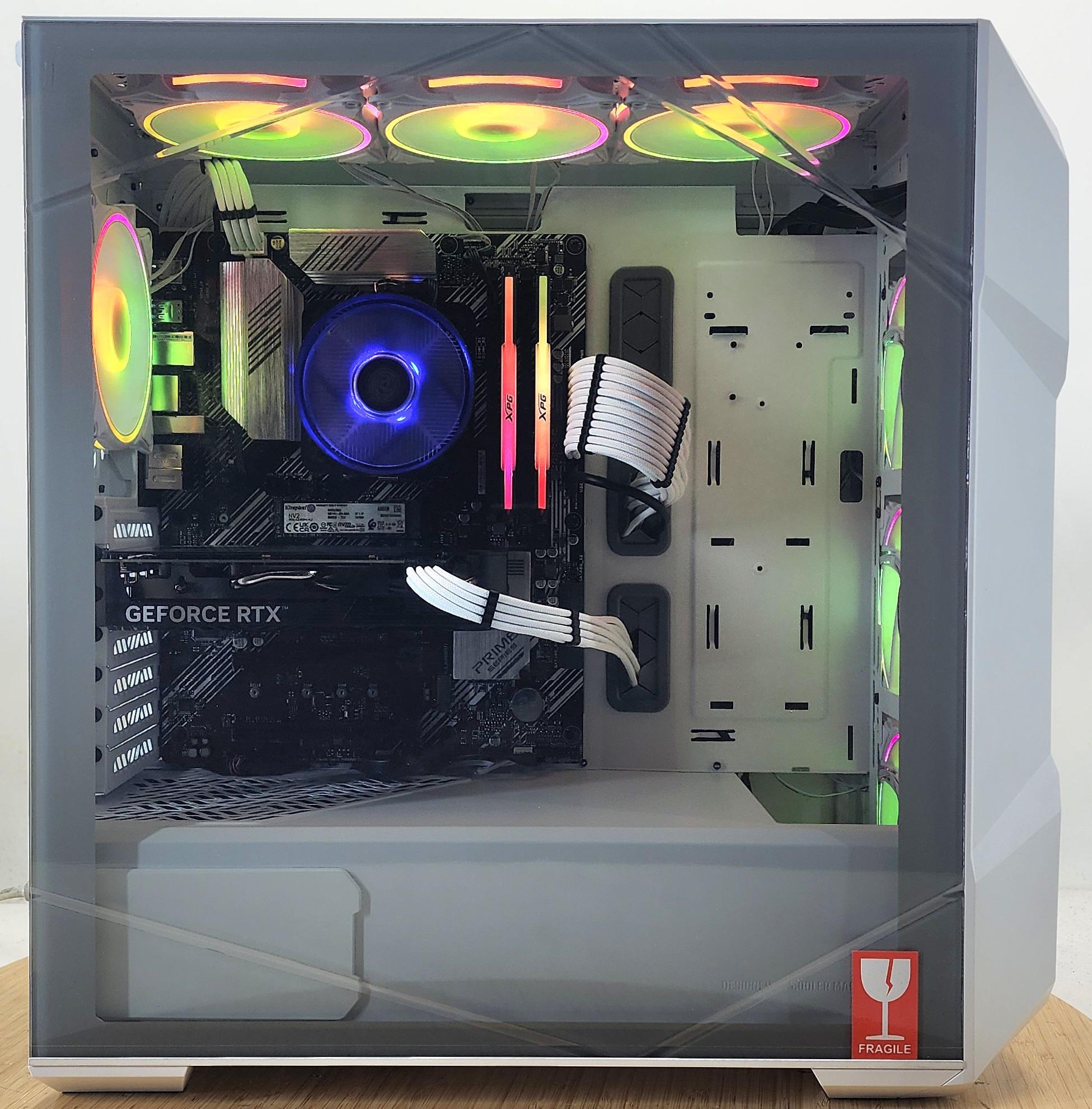 Gaming PC Ryzen 7 5700X 16GB RAM 500GB SSD RTX 4060 8GB Windows 11 Computer