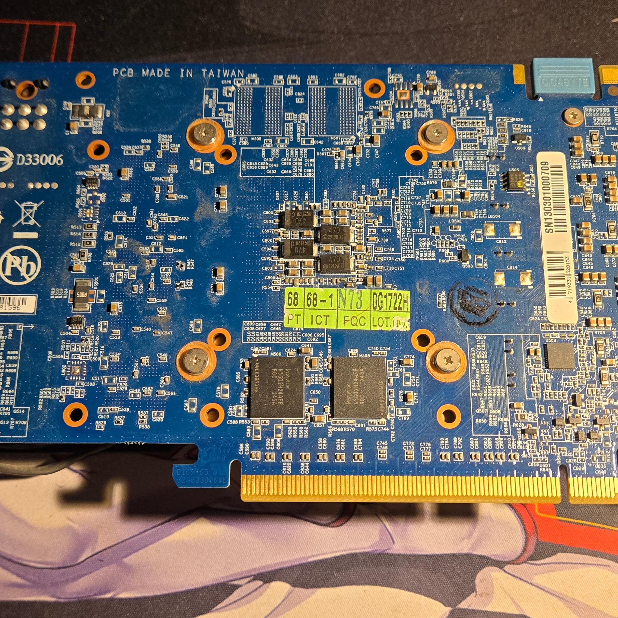 USED GIGABYTE GTX 660 Ti WindForce 2X OC Discreet GPU
