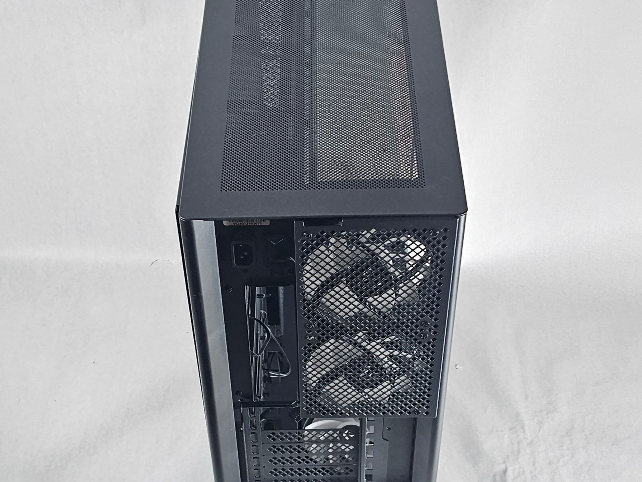 Black CyberPowerPC PC Case with Tempered Glass w/ 5 Fans