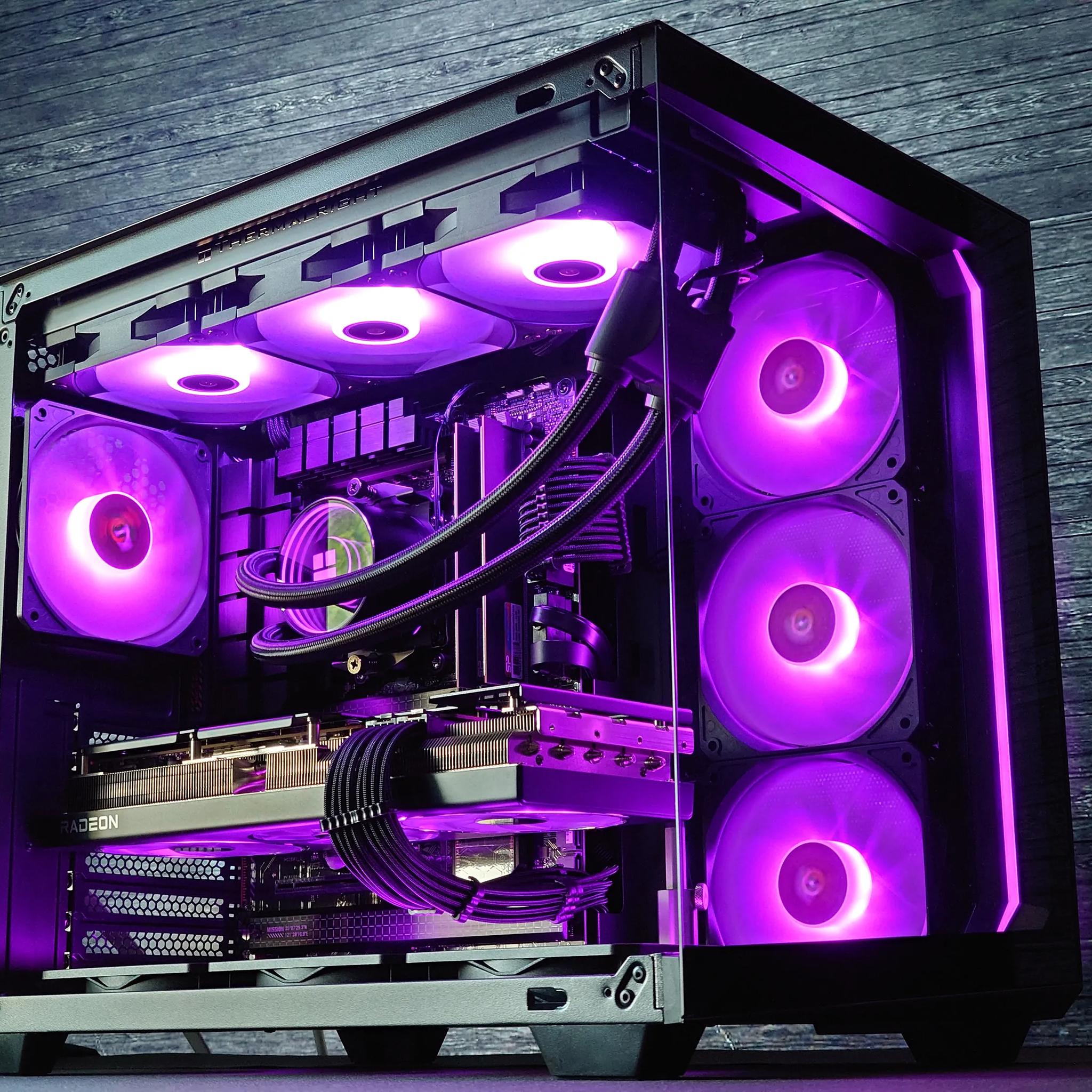 🌌🌑Dark Nebula🔭Liquid Cooled Gaming PC🔭AMD RX 7800 XT 16GB🔭Ryzen 5 7500F🔭32GB DDR5🔭1TB