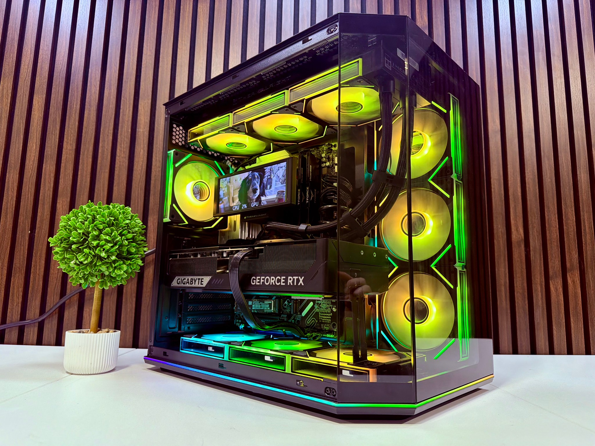 RTX 5090 | Ryzen 9950X3D | 64GB DDR5 | 4TB M.2 | 1200 Watt Gold PSU | LCD AIO