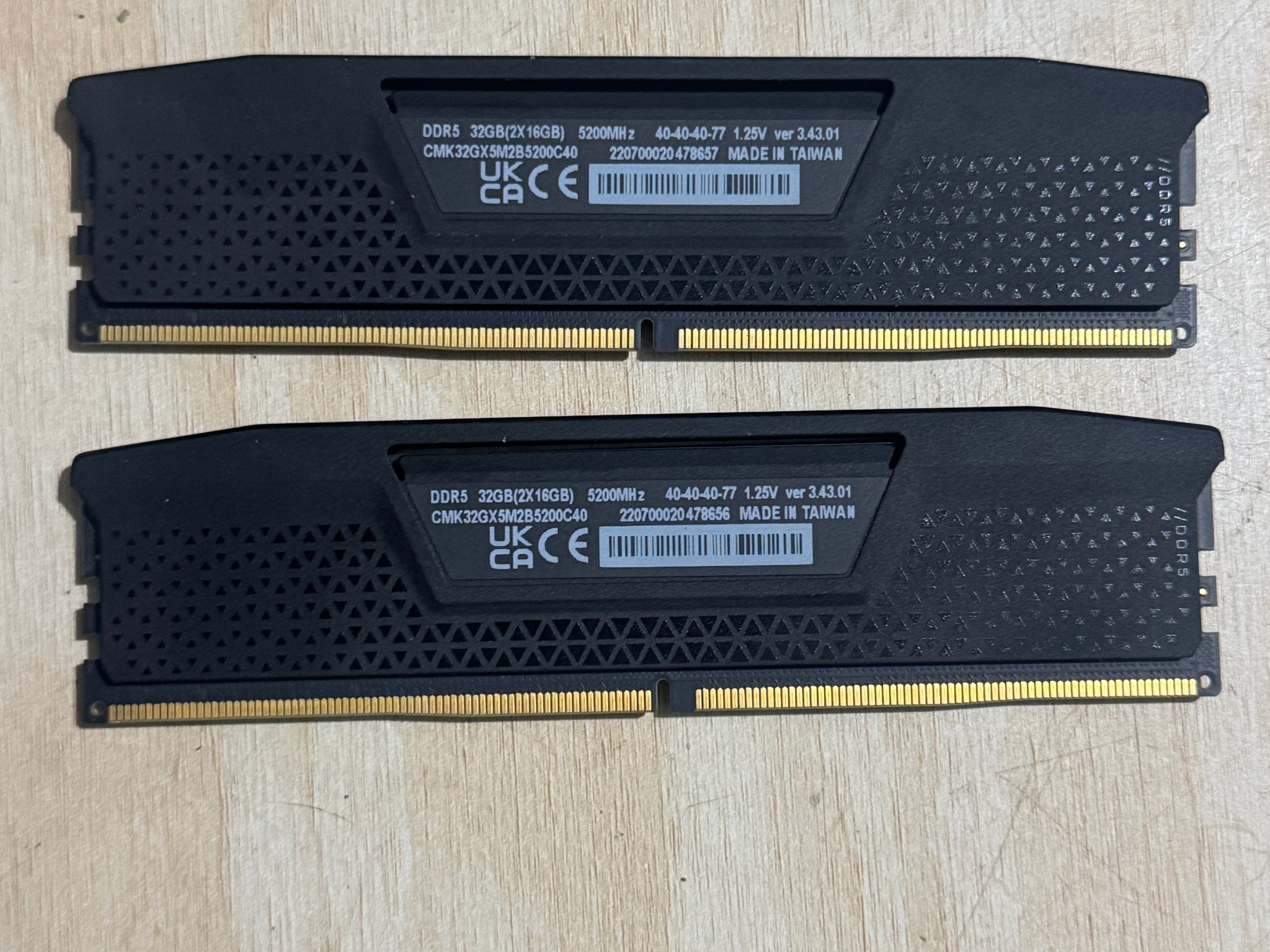Corsair Vengeance DDR5- 32GB 5200MHz (2x16GB) DIMM Memory Module