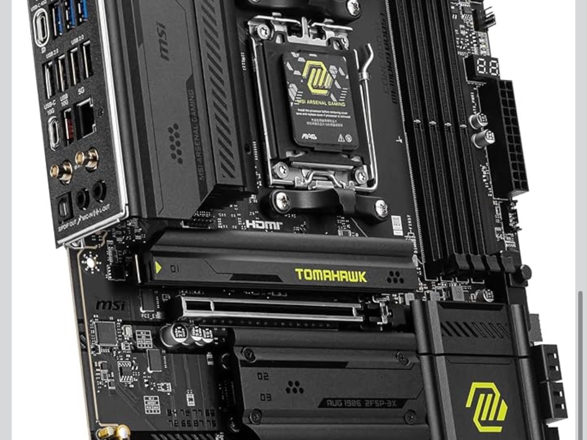 MSI MAG X870 Tomahawk WiFi Gaming Motherboard AM5, DDR5, PCIe 5.0