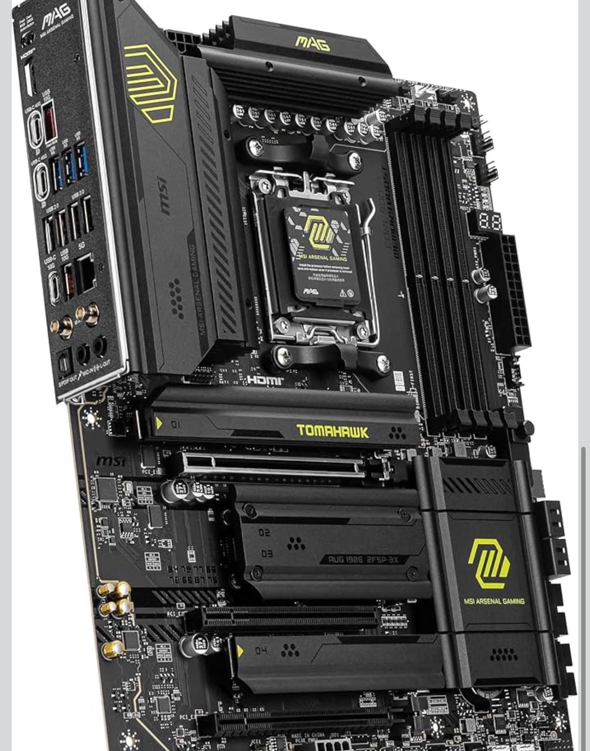 MSI MAG X870 Tomahawk WiFi Gaming Motherboard AM5, DDR5, PCIe 5.0