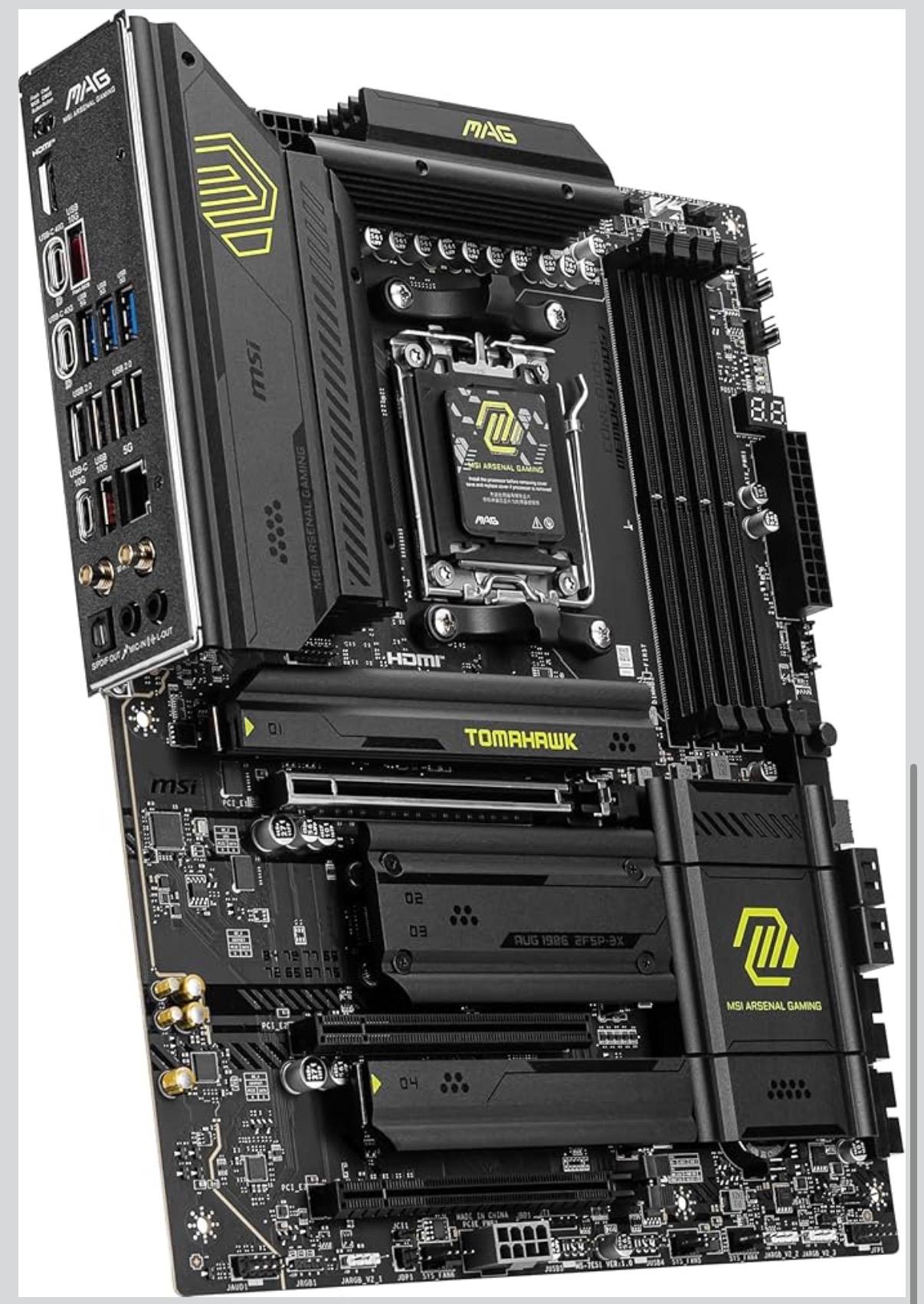MSI MAG X870 Tomahawk WiFi Gaming Motherboard AM5, DDR5, PCIe 5.0