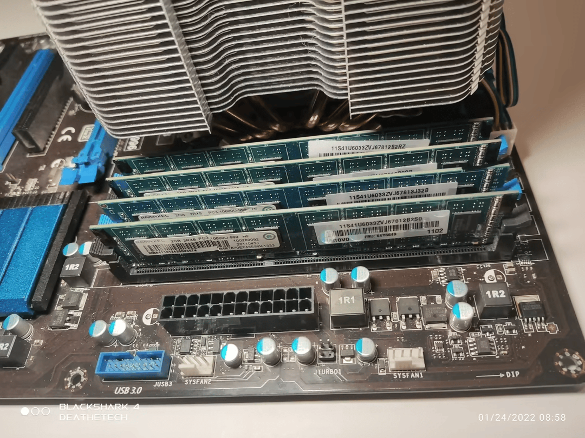 MSI Z77A-G43 ATX Motherboard / 4x2GB DDR3 Ram / Intel i5 2500k