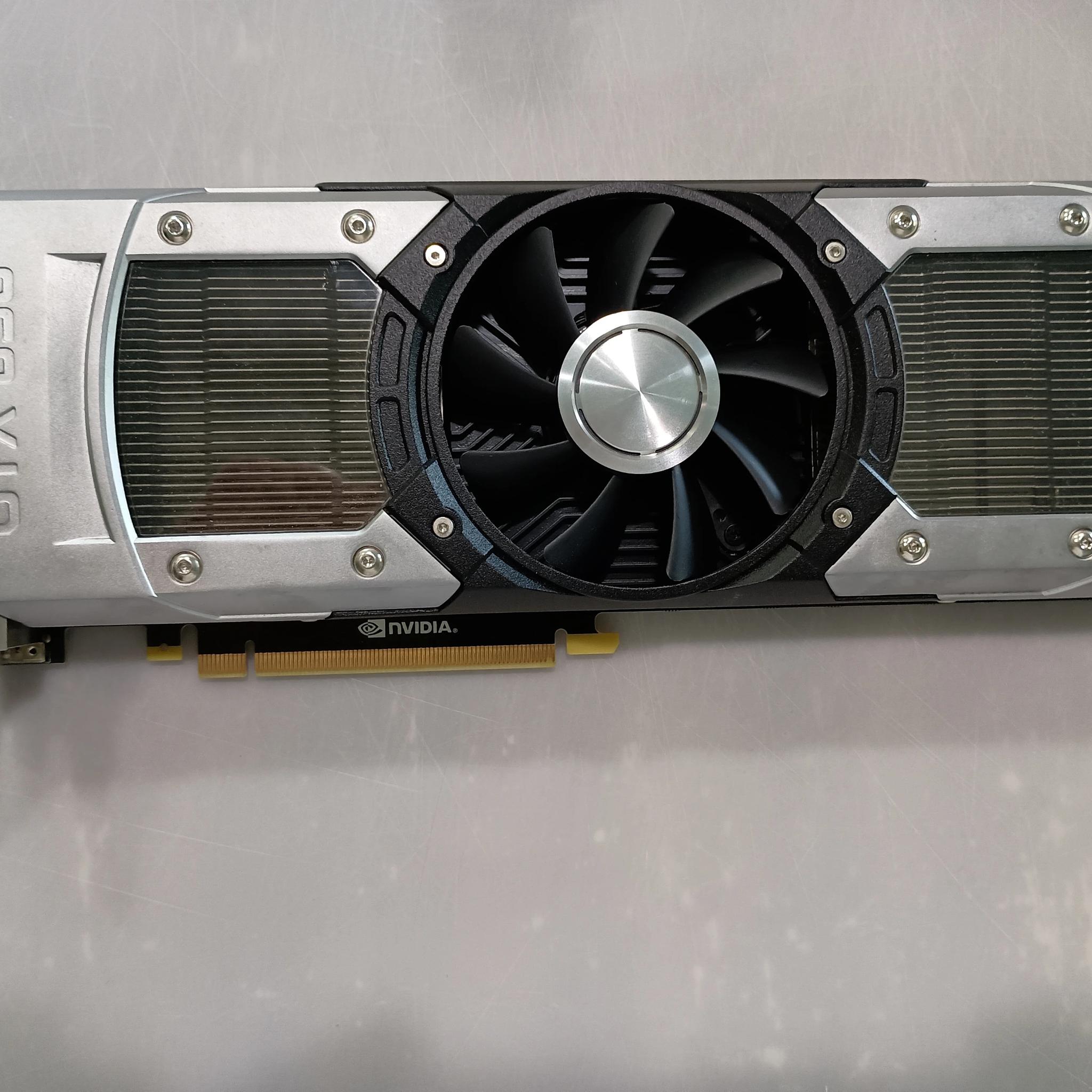 Two GTX 690 GPUs for Quad SLI (with SLI bridge). Tested, works well.