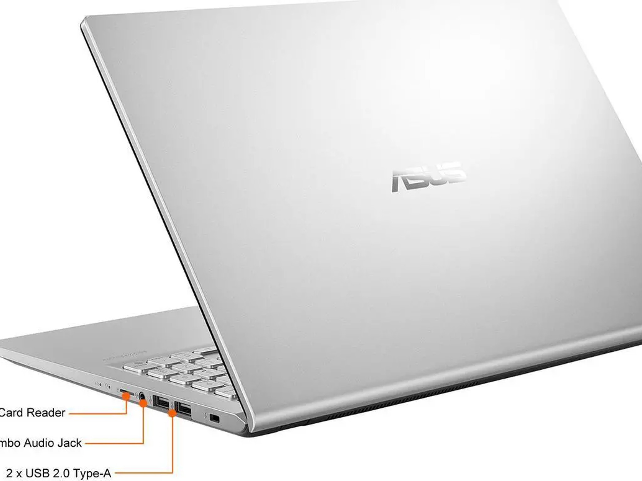 (NEW) ASUS VivoBook M515U 15.6" IPS AMD Ryzen 5 5500U 16GB RAM 512GB NVME SSD Windows 10 - Silver