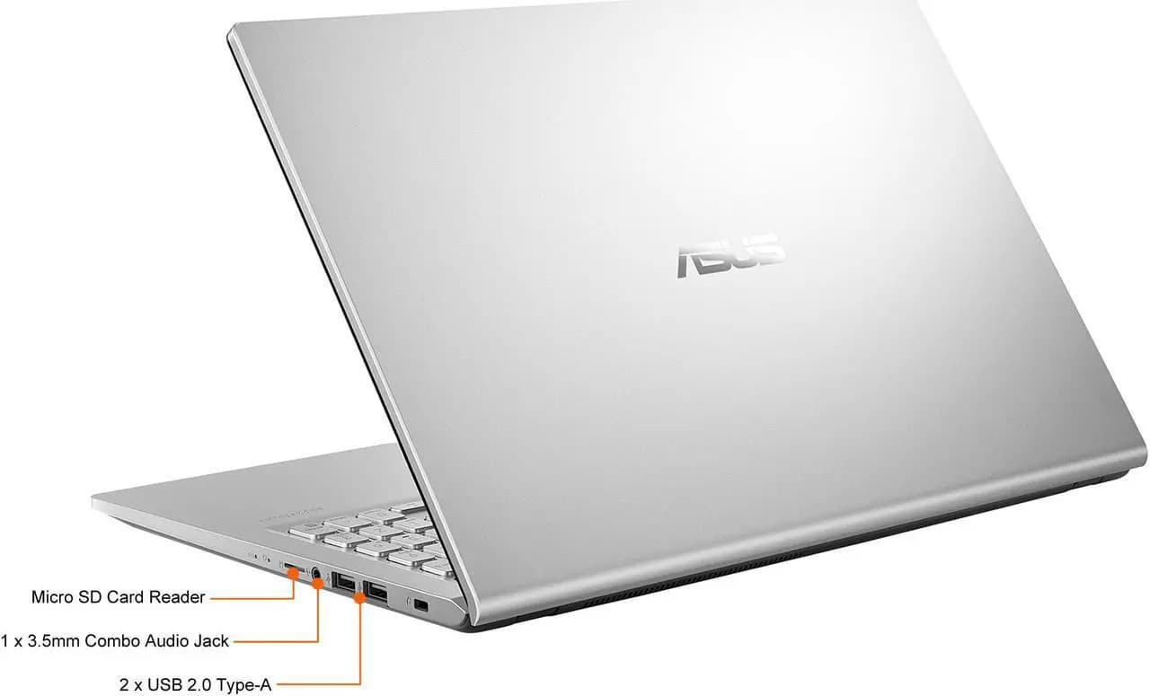 (NEW) ASUS VivoBook M515U 15.6" IPS AMD Ryzen 5 5500U 16GB RAM 512GB NVME SSD Windows 10 - Silver