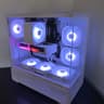 🎖️Honor🎖️ New White RGB Gaming PC, Intel B580+AMD Ryzen 5 5500=High Preformance and Value