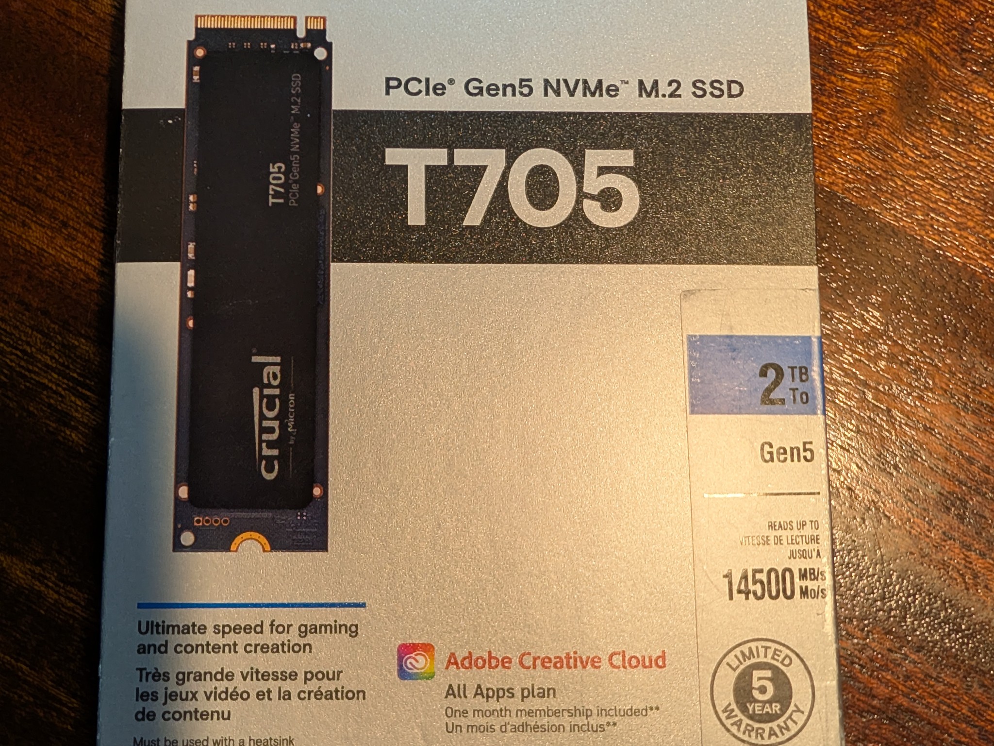 Crucial T705 - 2TB M.2 SSD
