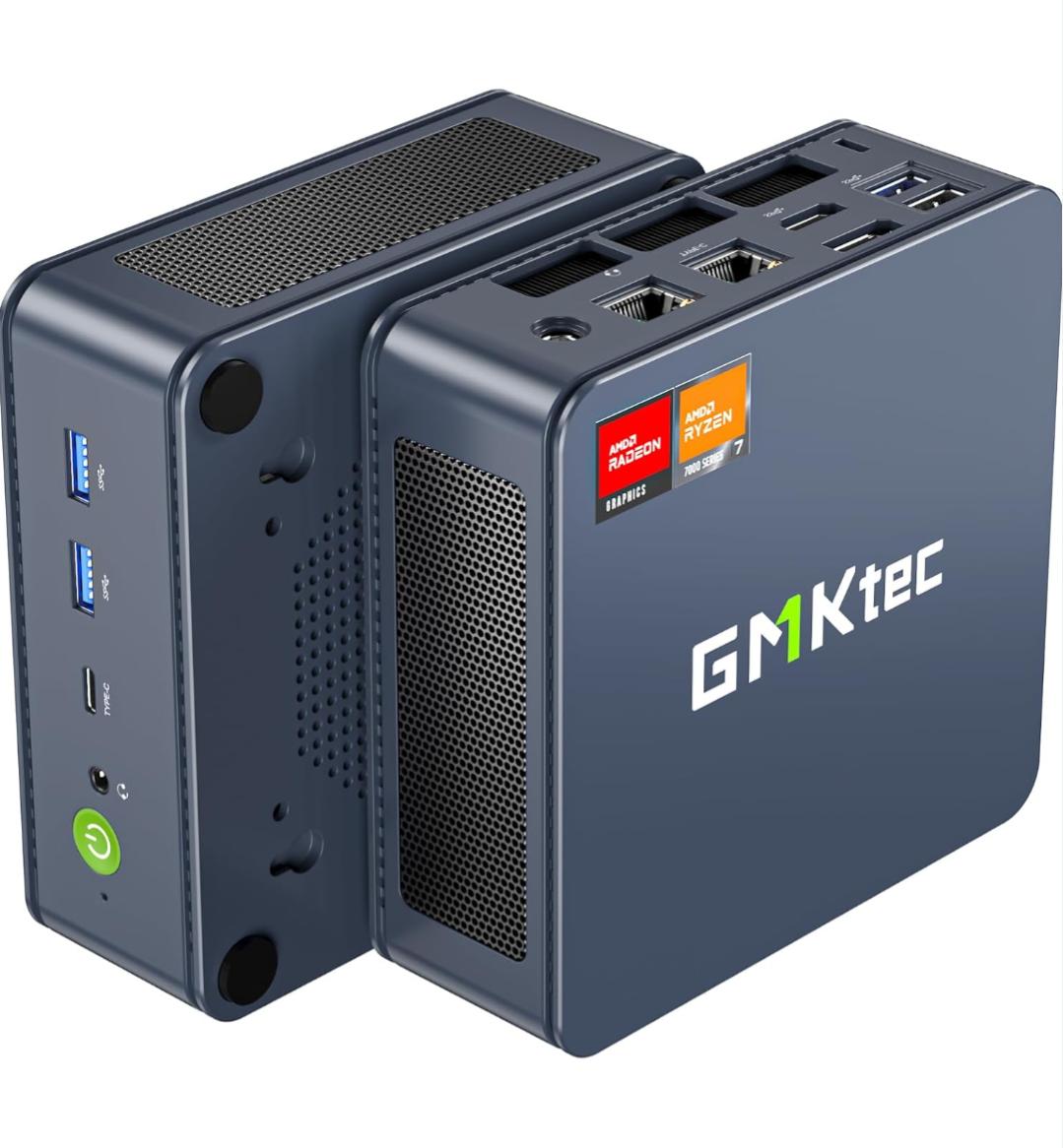 Ryzen 7 7840HS + 16GB DDR5 + 512GB NVME Dual NIC LAN 2.5Gbps GMKtek K6 NucBox Mini PC