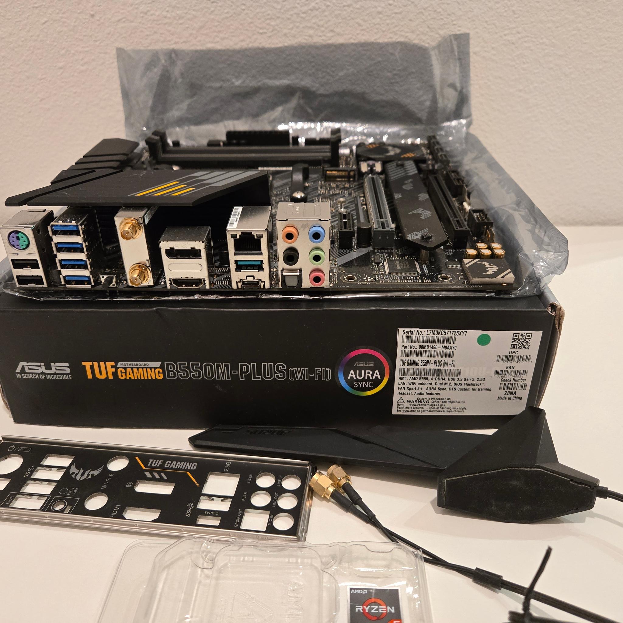 16gb DDR4, AMD 3600X + Cooler, Asus TUF B550M Plus Wifi, Fractal Design Mini C (More Info in Desc)