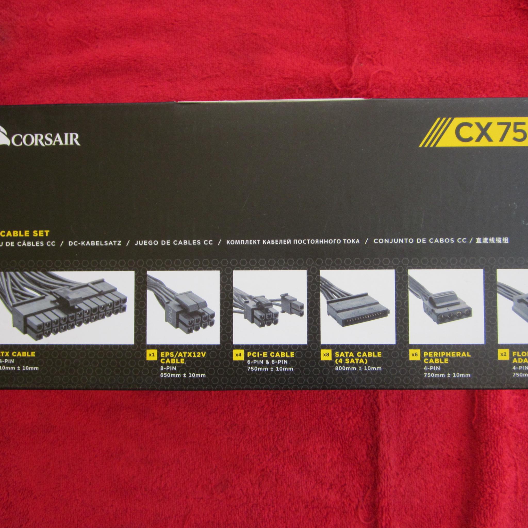 NEW! CORSAIR CX750M  80 PLUS BRONZE Semi-modular 750W Power Supply