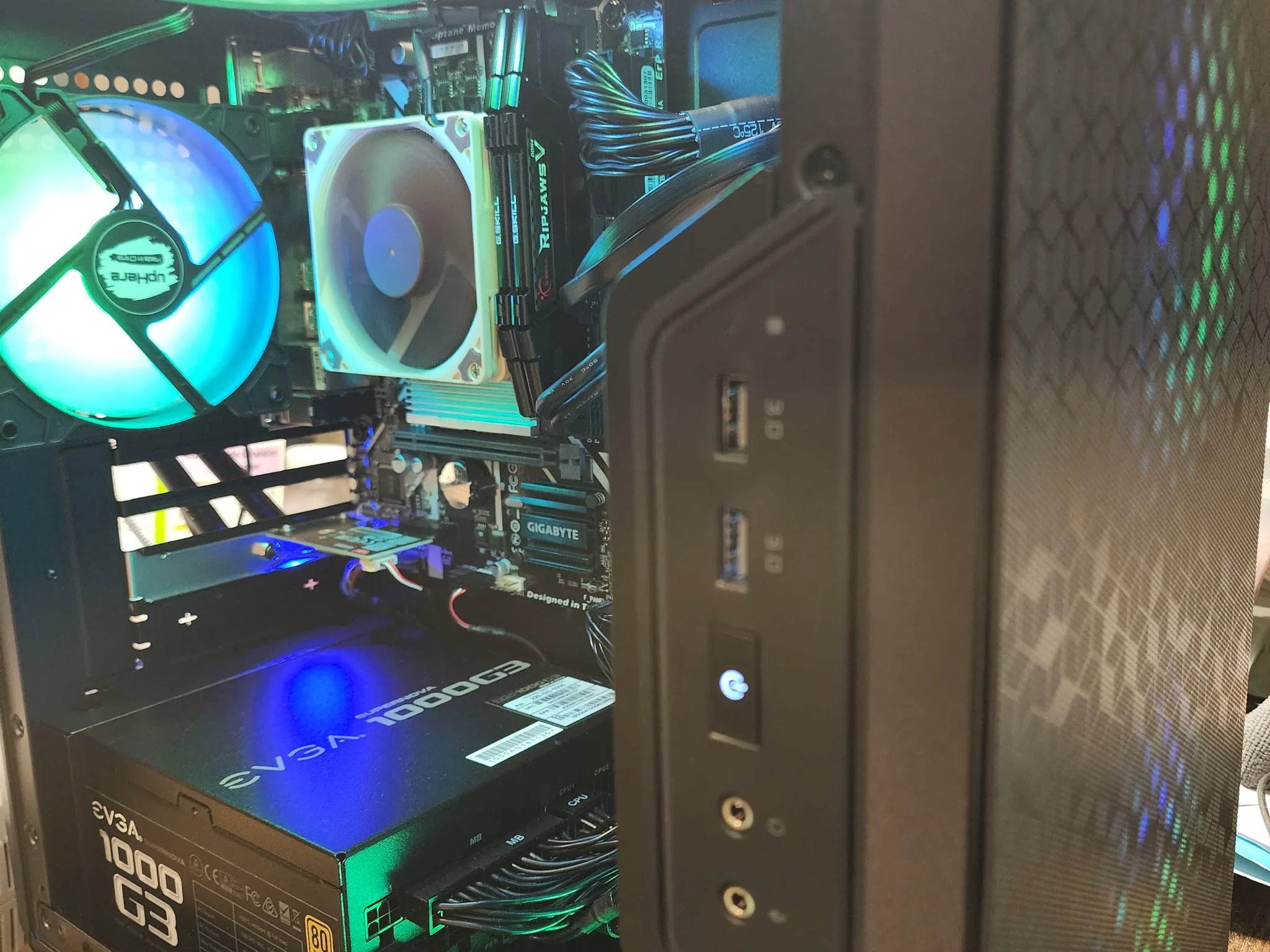 MSI AMD RX 5700 I7 9700 1000watt PSU 16GB DDR4 3200 NOS Build