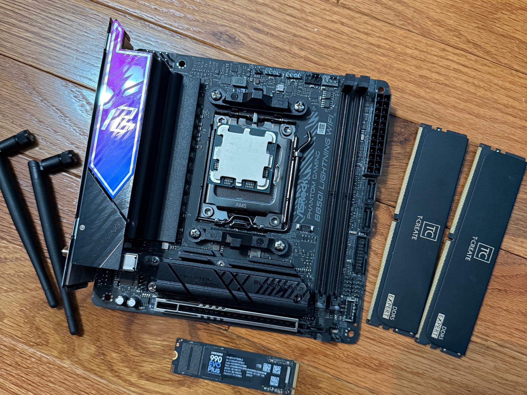 Ultimate SFF Core Bundle: Ryzen 7 7800X3D + ASRock B850I + 16GB DDR5 + 1TB NVMe
