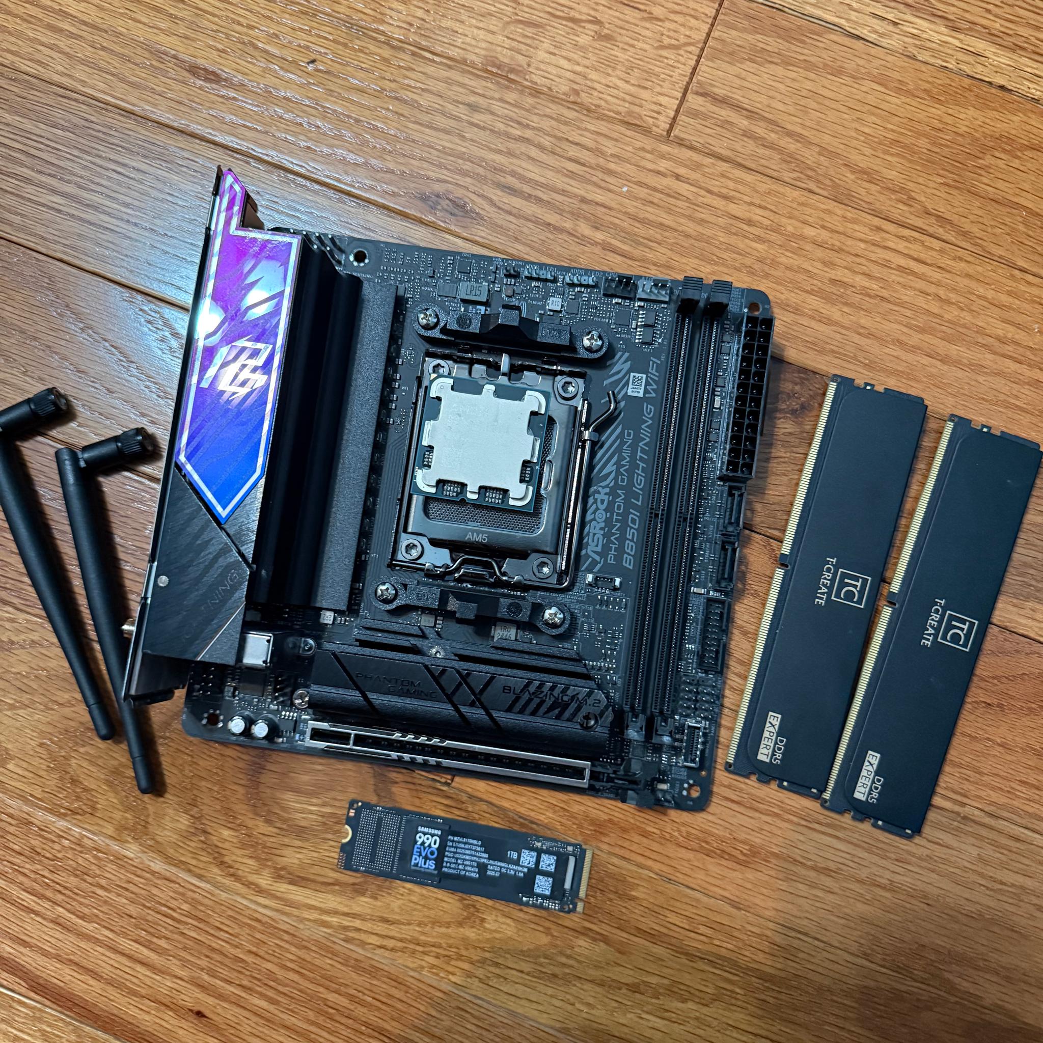 Ultimate SFF Core Bundle: Ryzen 7 7800X3D + ASRock B850I + 16GB DDR5 + 1TB NVMe