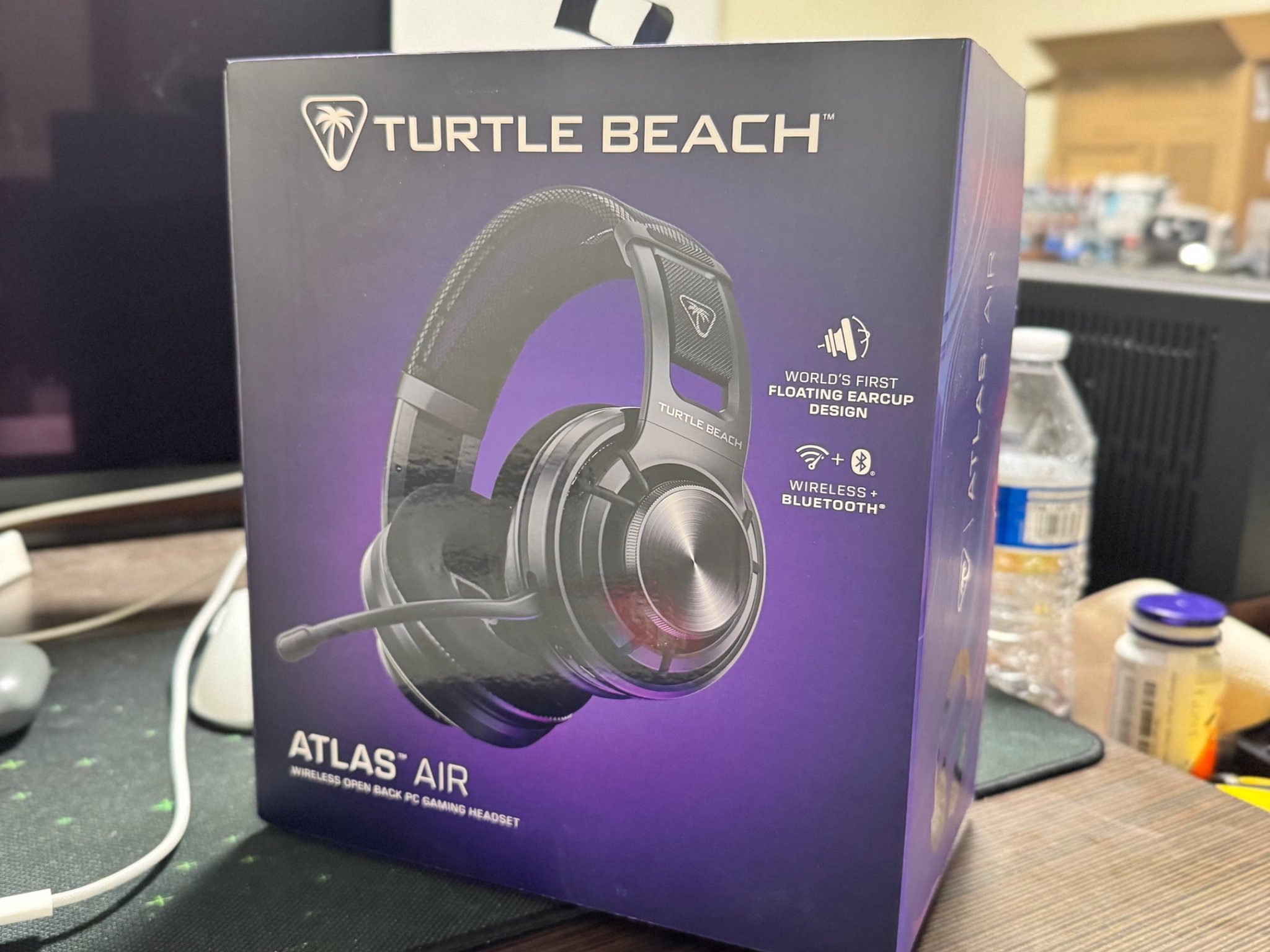 Turtle Beach Atlas Air Wireless Open Back Gaming Headset for PC/PS5/PS4/Mobile with Floating Earcup