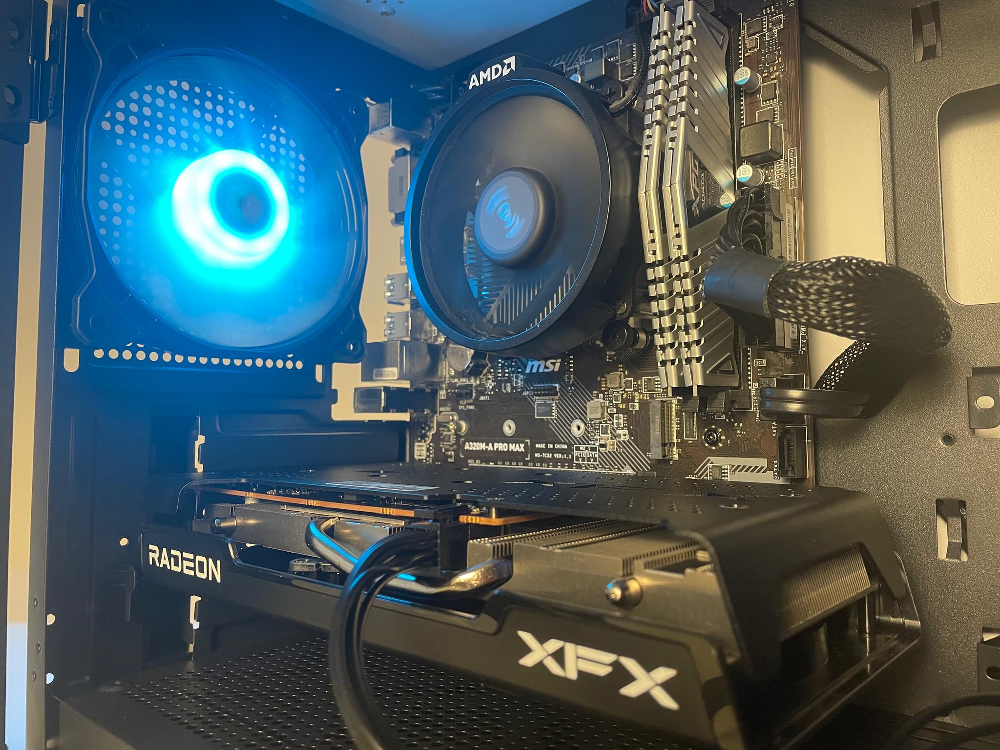 Custom Gaming Desktop PC Ryzen 5 | Rx 6500xt | 16GB Ram | 256gb Ssd | RGB fans |