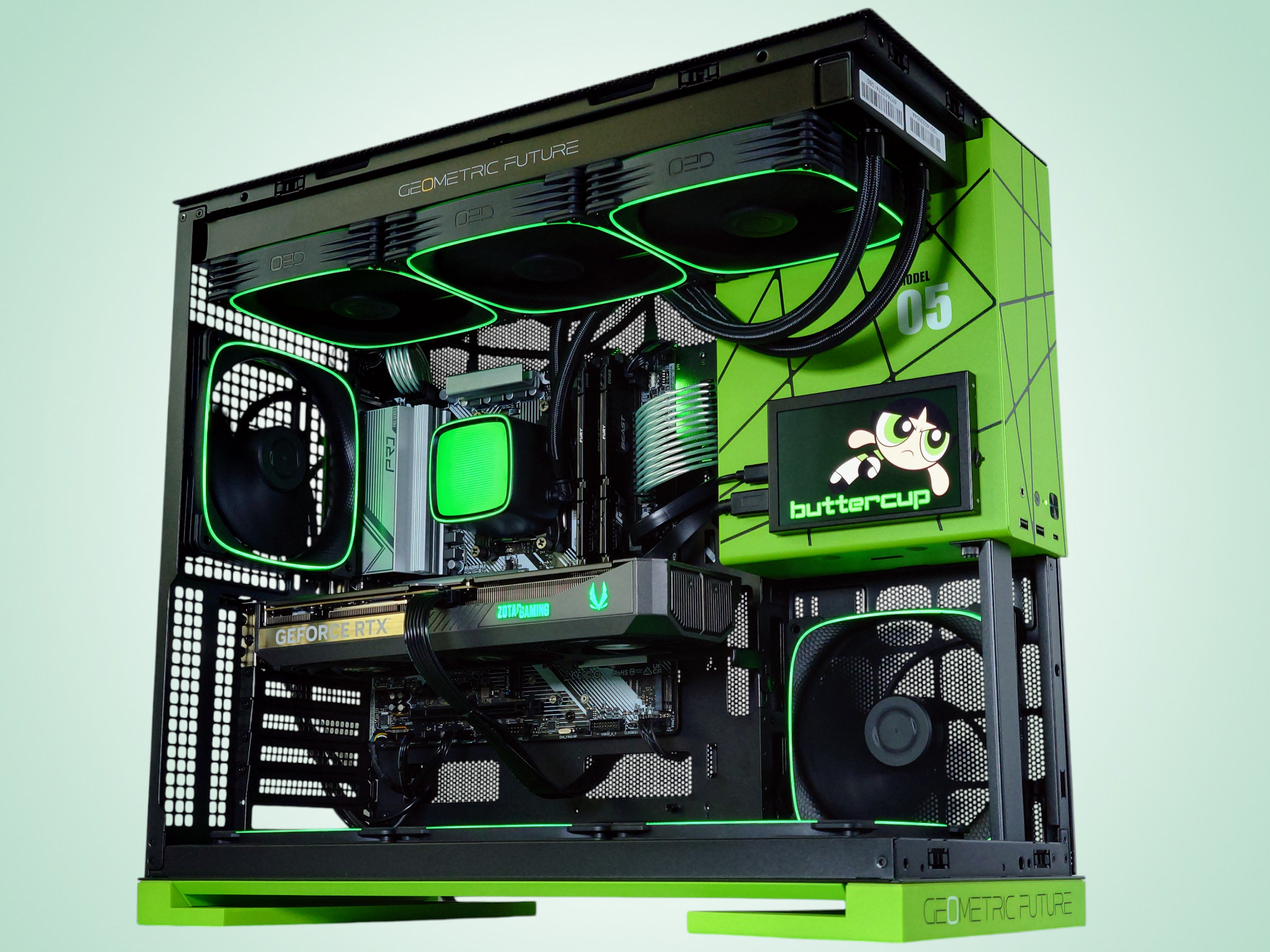 💚 👧Buttercup🌪️ Nvidia RTX 5070 12GB🌪️ AMD Ryzen 7 7700X🌪️ 32GB DDR5🌪️ 1TB NVME