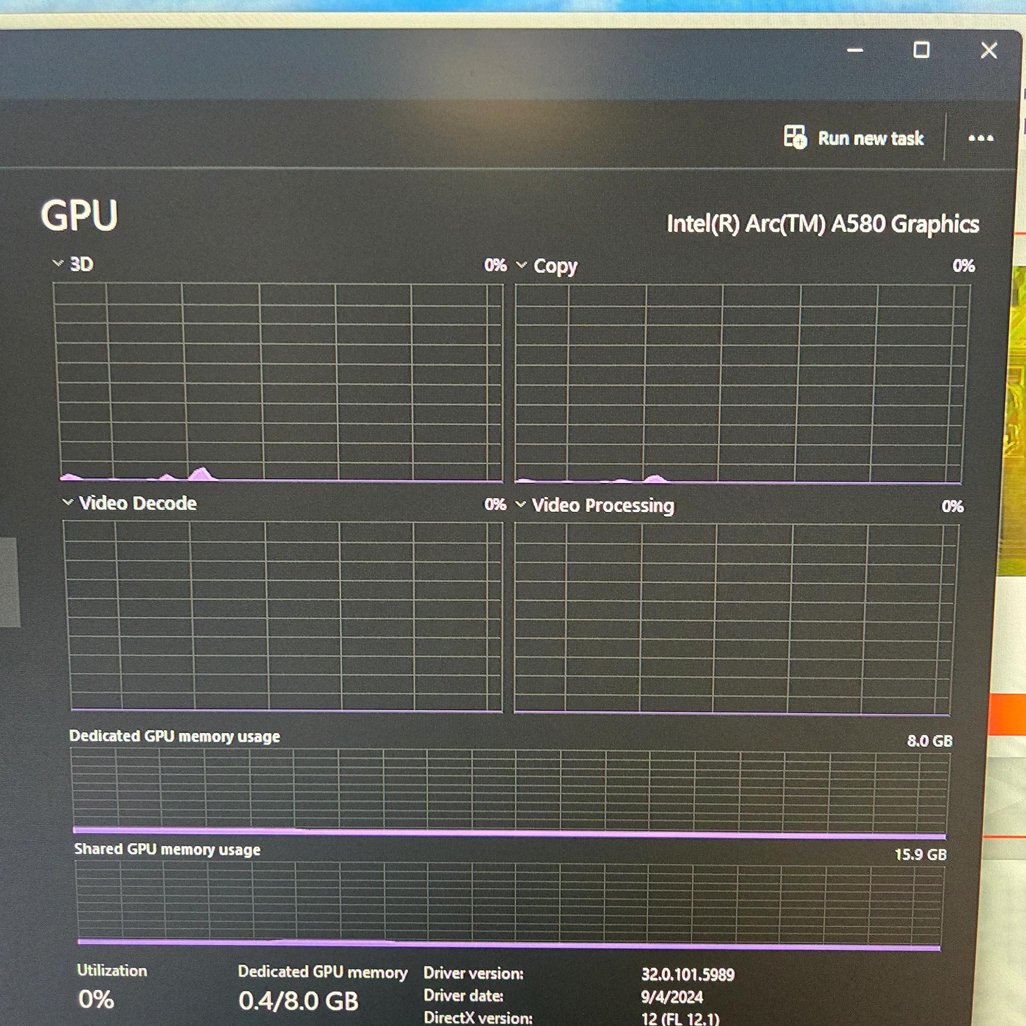 12600KF - Intel ARC A580 - 32GB DDR4 3200MHZ - 1TB NVME SSD