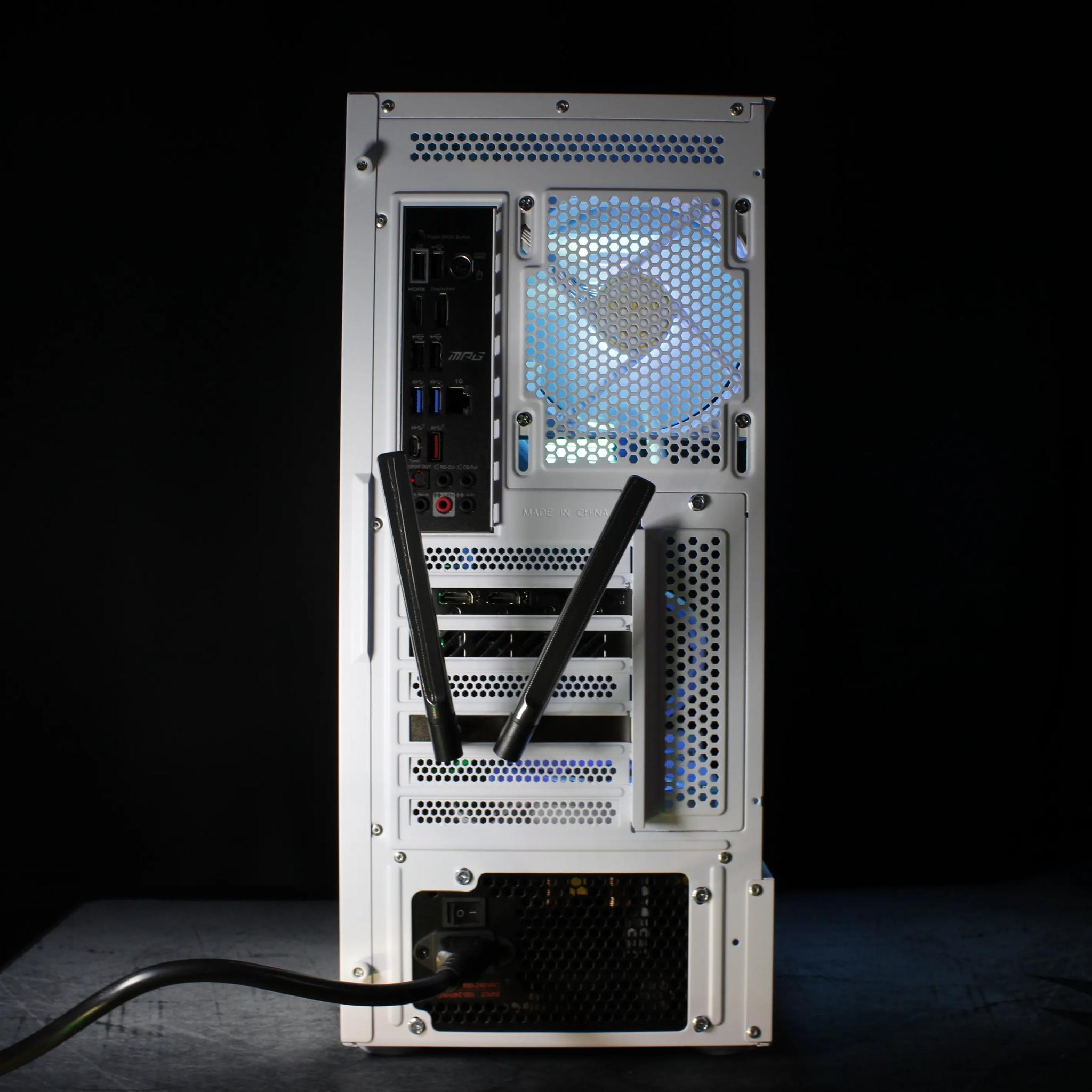 🤍White Gaming PC |RTX 4060 TI|Ryzen 7|1TB SSD|