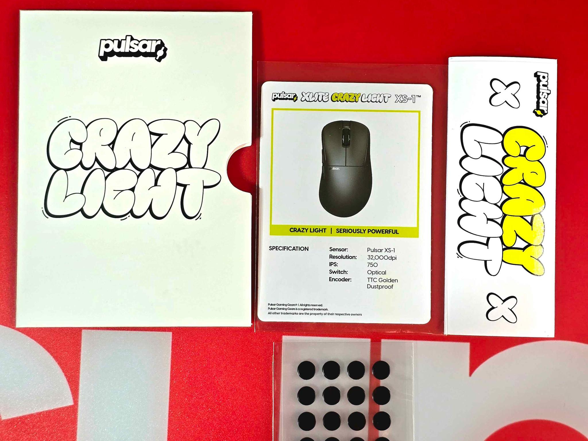 GREAT PRICE! | Pulsar Xlite CrazyLight Medium Gaming Mouse (incl. All accesories + Extra 8K Dongle)