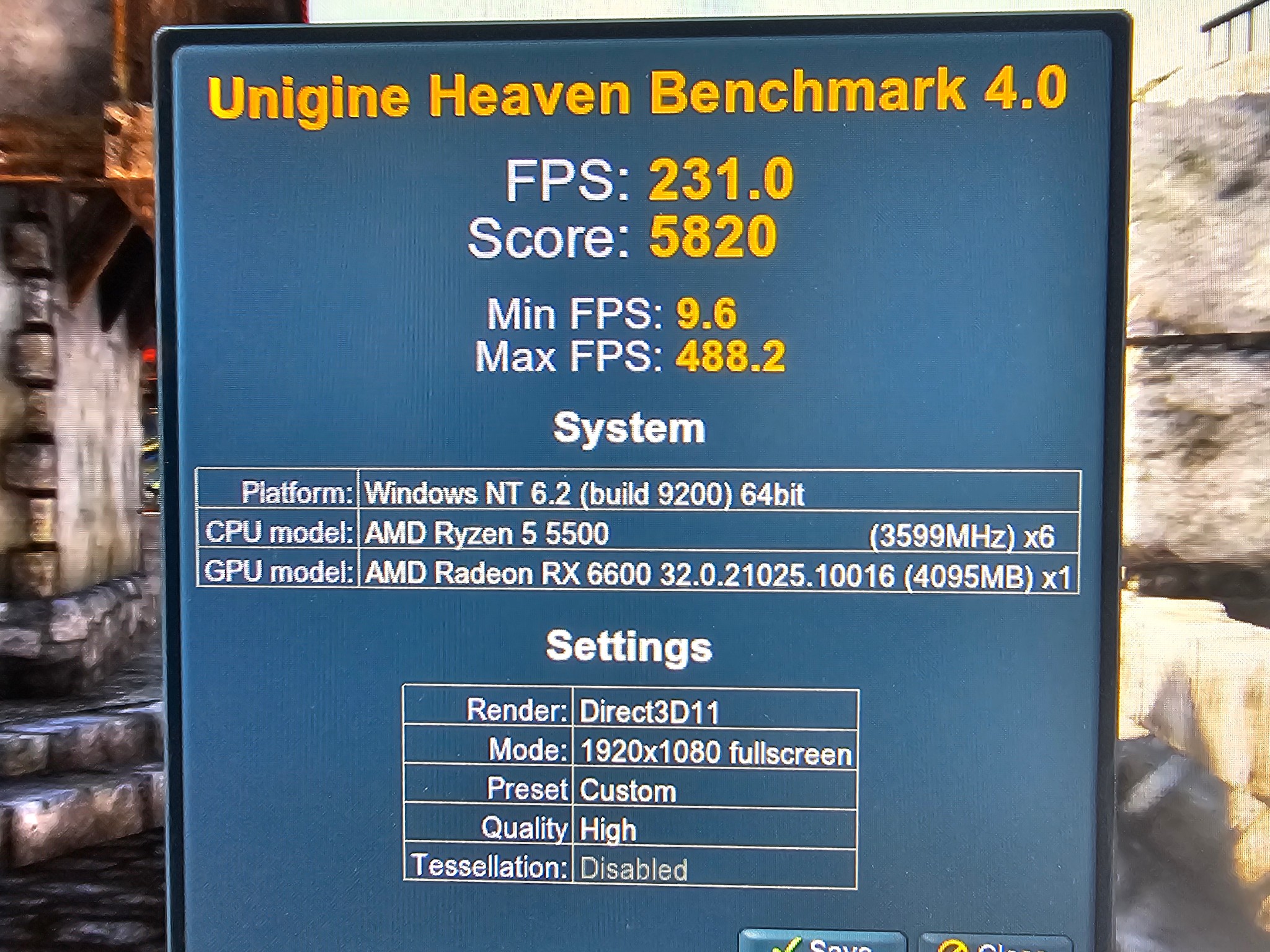 White gaming pc Ryzen 5 5500 rx 6600 8gb