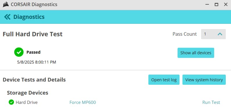 Corsair MP600 NVME SSD 1TB 97% Health (New Cheaper Price)