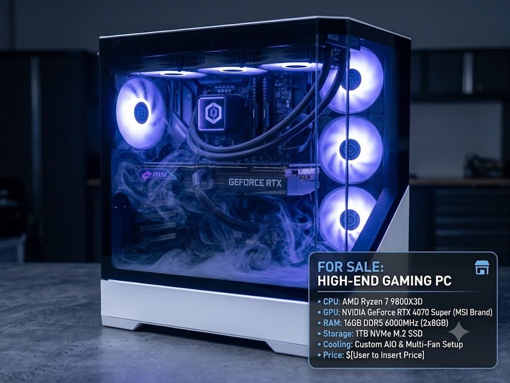 🚀 ULTIMATE Gaming PC on a budget Ryzen 7 9800X3D + RTX 4070 Super