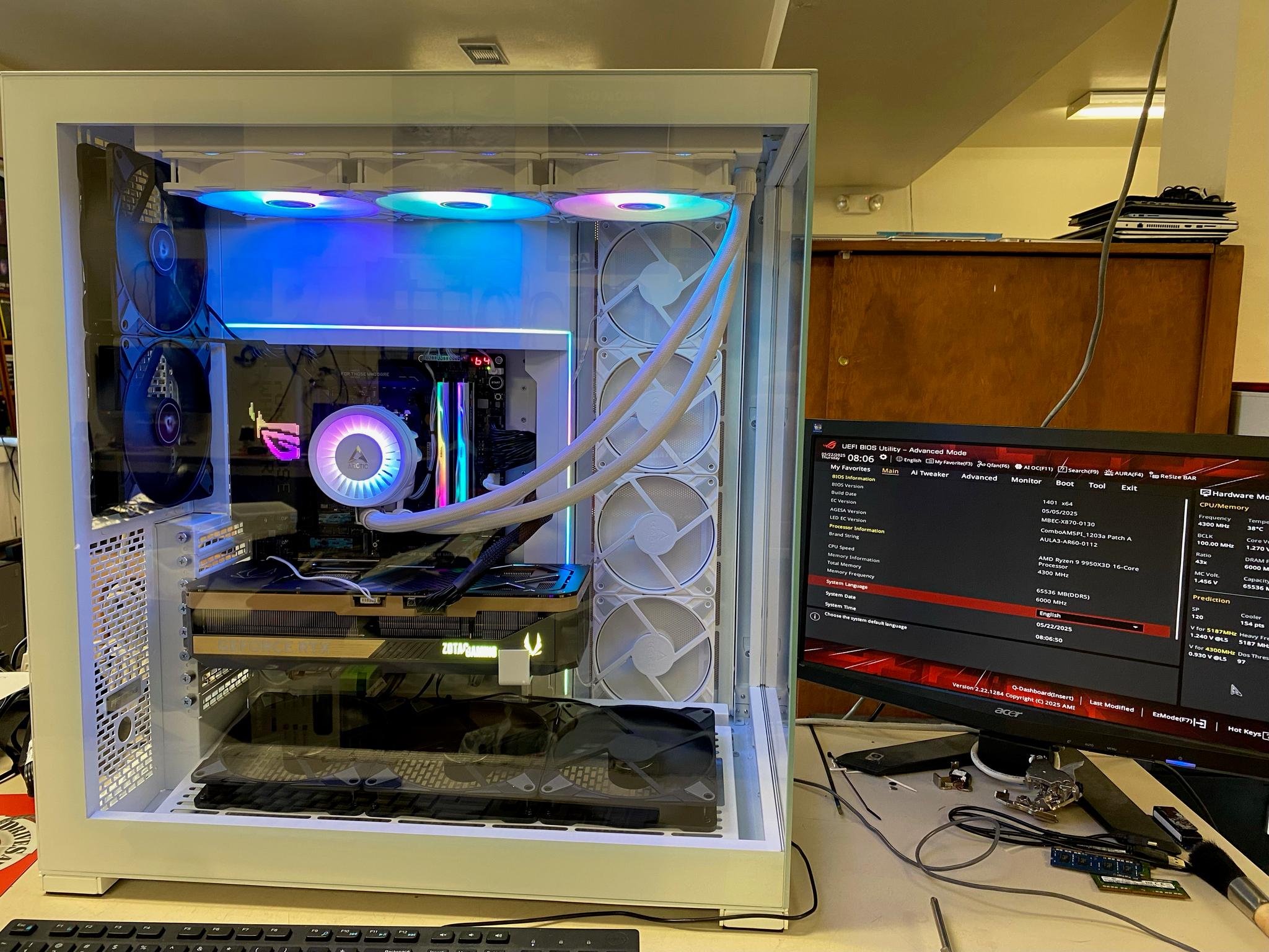 GeForce RTX 5090 Custom Gaming PC - Ryzen 9 9950X3D, 64GB RAM, 4TB NVMe SSD