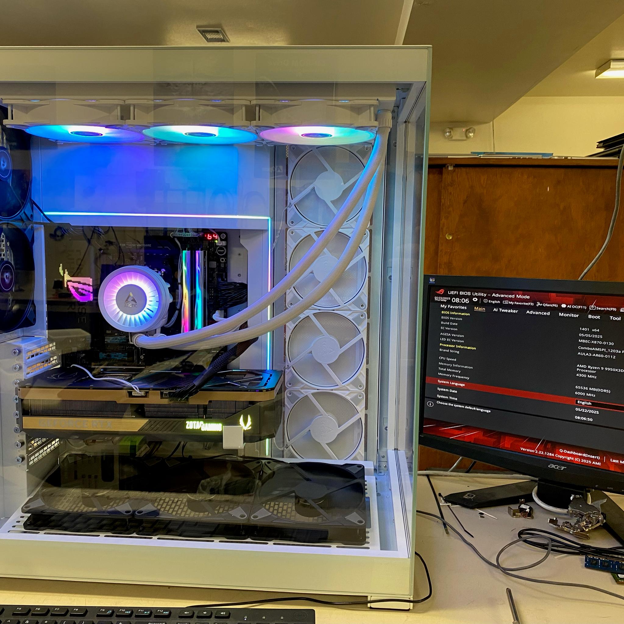 GeForce RTX 5090 Custom Gaming PC - Ryzen 9 9950X3D, 64GB RAM, 4TB NVMe SSD