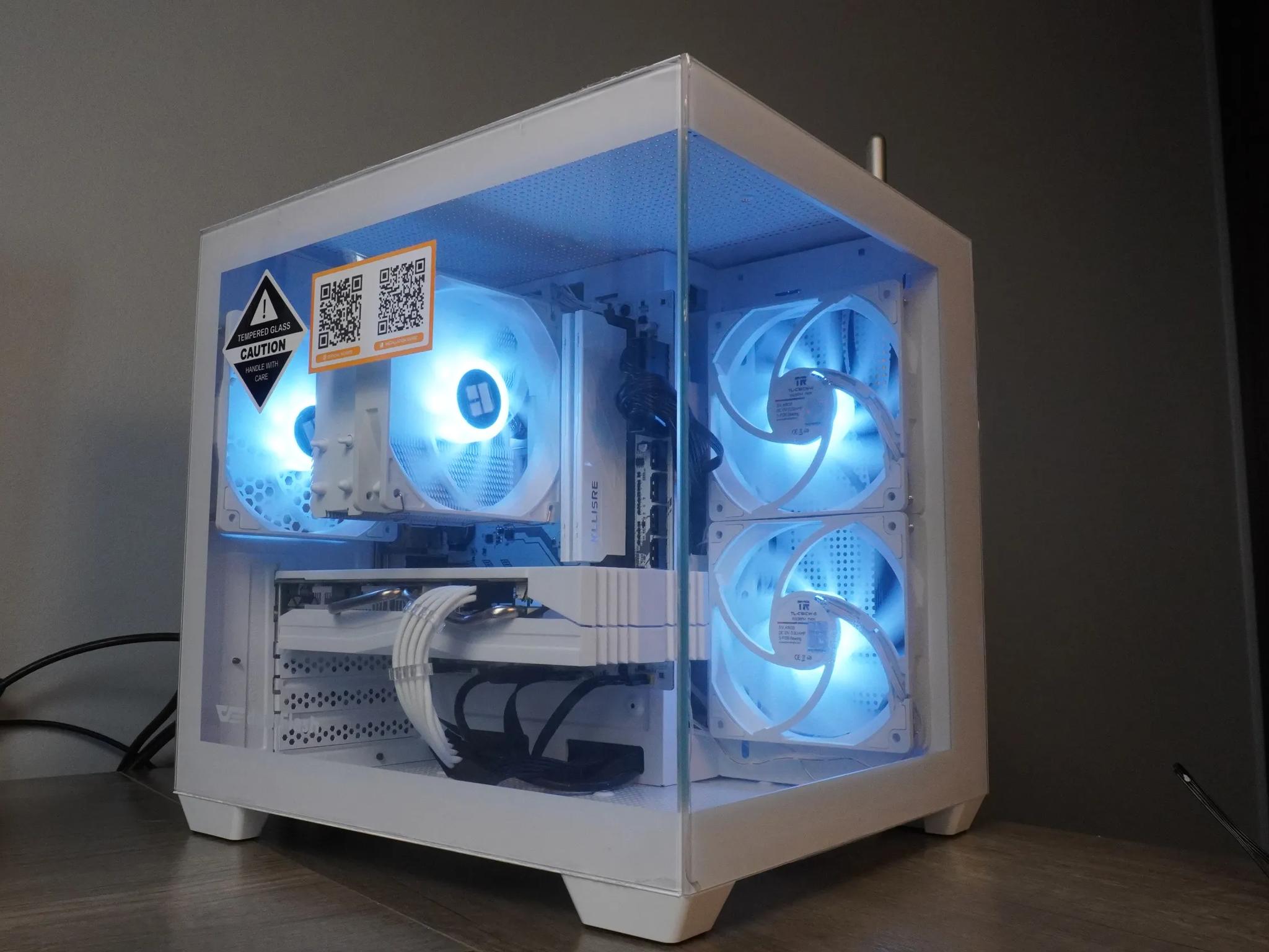 🤍ALL WHITE🤍 Starter GAMING MACHINE 🧡RX 580 2048SP 🧡 Ryzen 5 5500 | 32GB | 1TB...