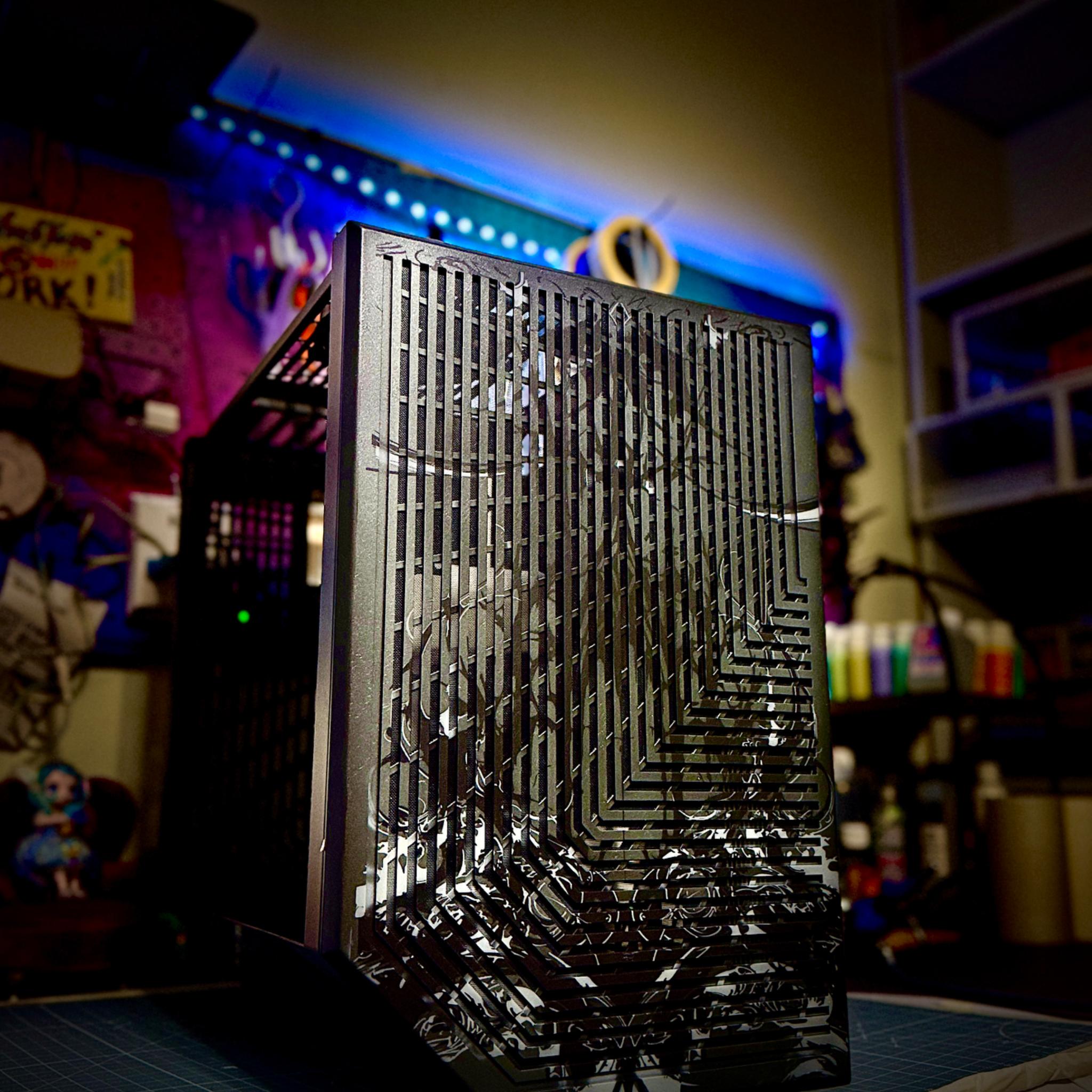 A 🖤 Glimpse - Cathedral Theme Customized PC Case - M2O