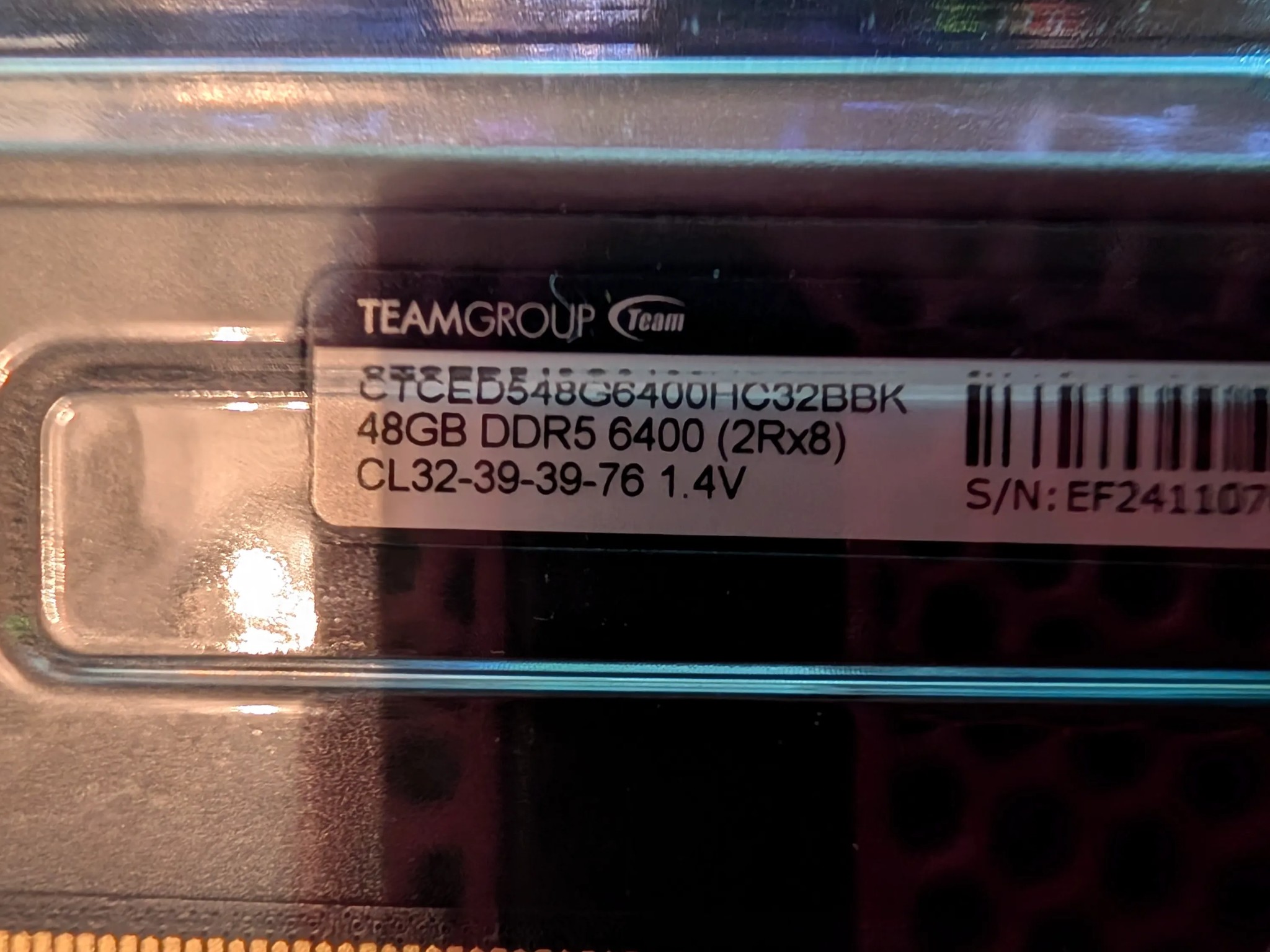 Team Group -T-Create DDR5 Ram 96GB kit Black