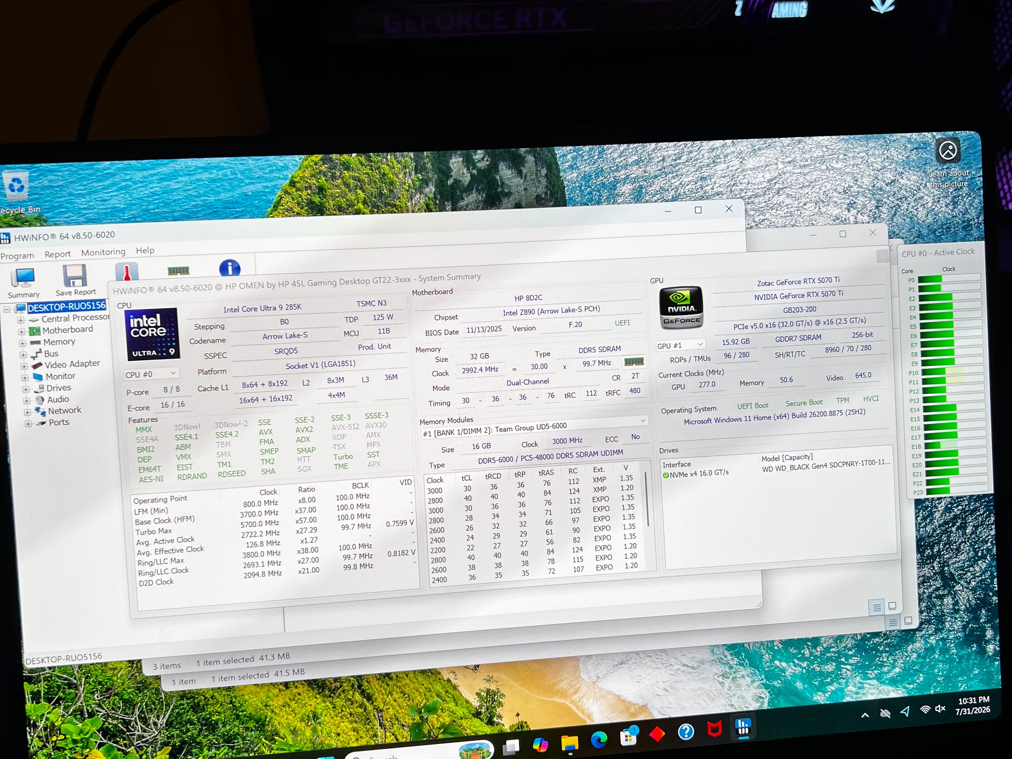 HP OMEN MAX 45L | Ultra 9 285K | RTX 5070 Ti | 32GB DDR5