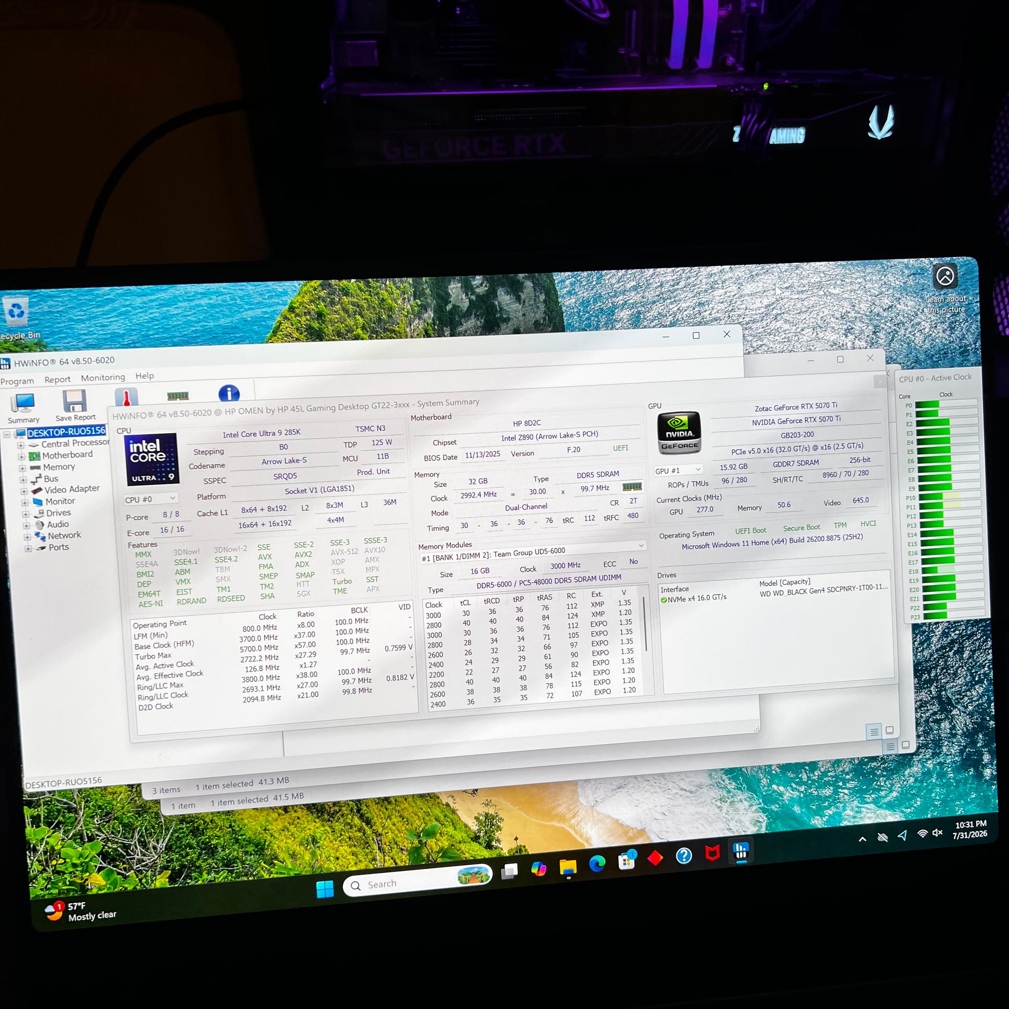 HP OMEN MAX 45L | Ultra 9 285K | RTX 5070 Ti | 32GB DDR5