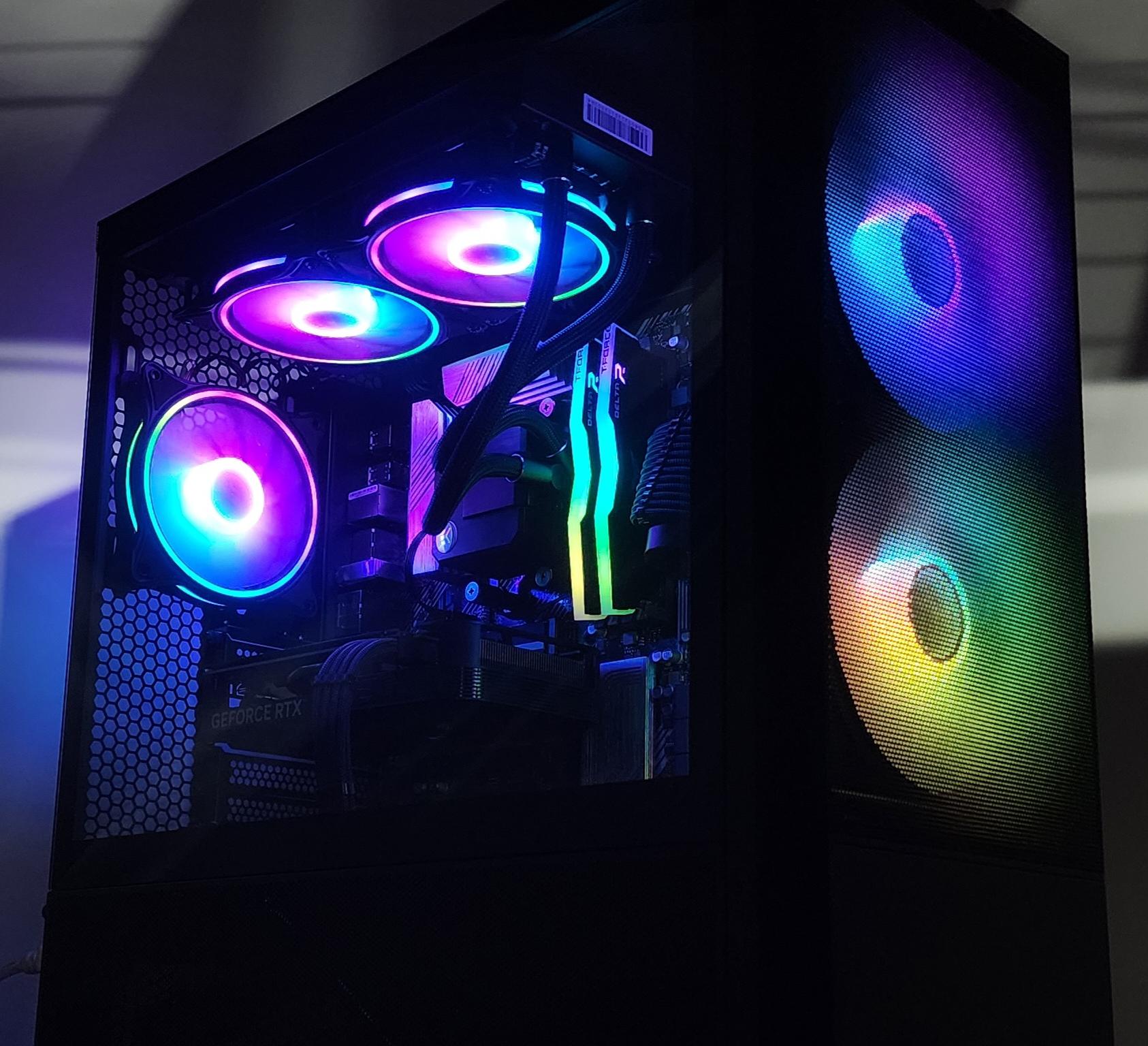 Gaming PC Ryzen 7 5700X 32GB RAM 1TB SSD RTX 4060 8GB Windows 11 Computer