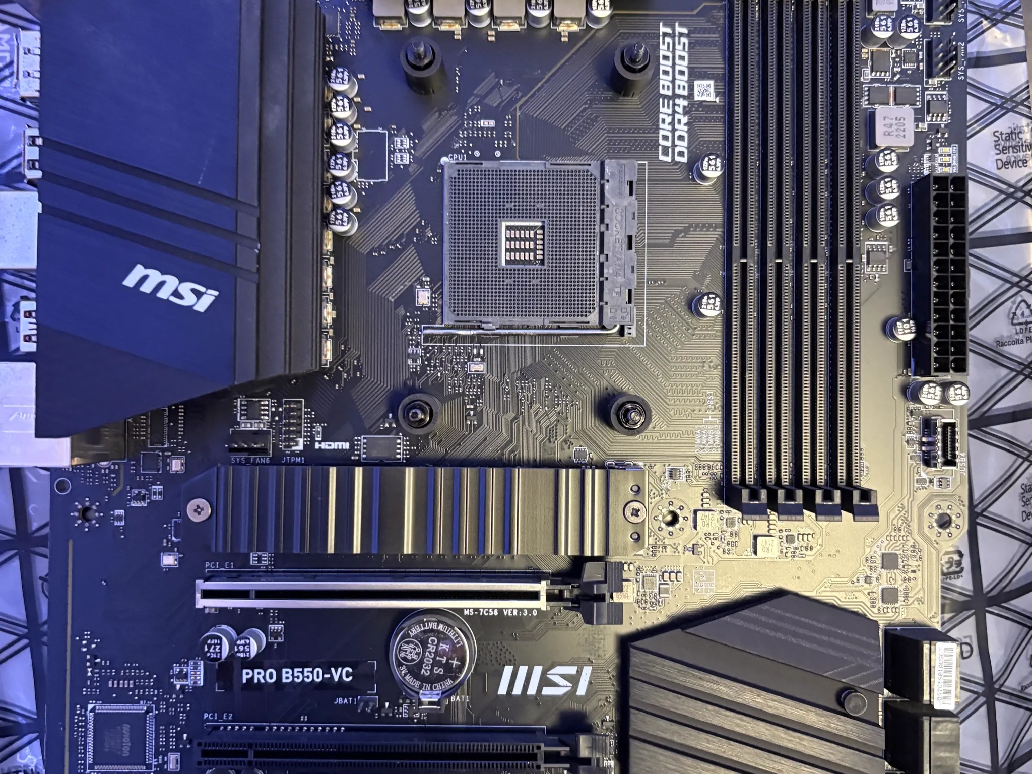 MSI PRO B550-VC AMD AM4 Socket ***View Description