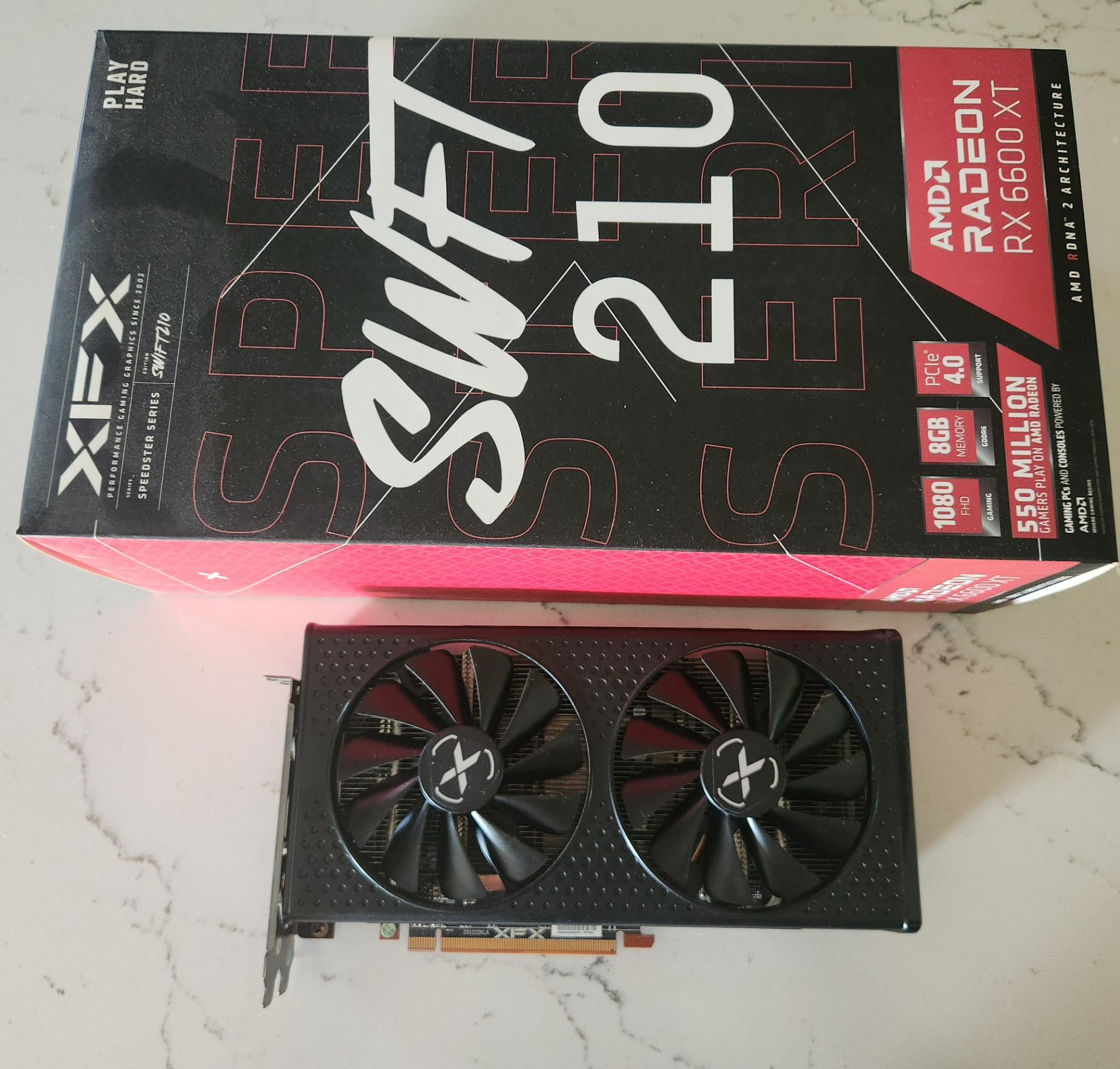 XFX 210 SWIFT AMD Radeon RX 6600 XT 8gb PCIe 4.0