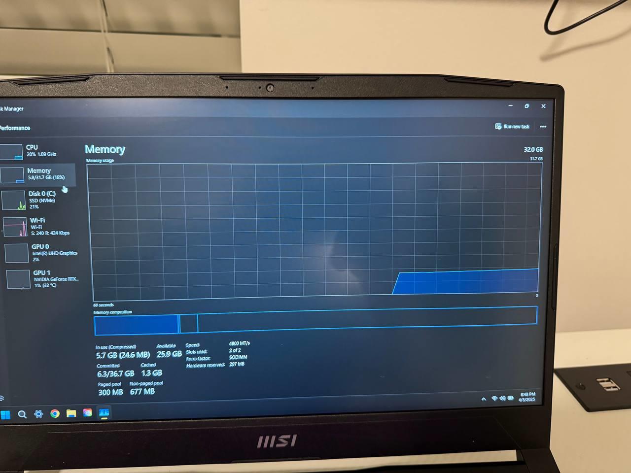 MSI KATANA 15 / Nvidia RTX 4070