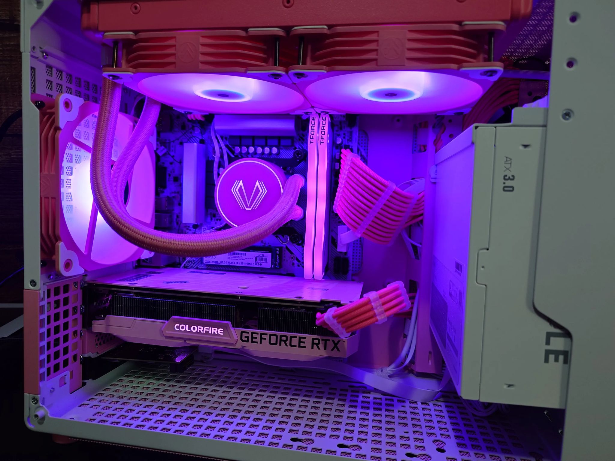Slay 👑💅: Pink/White 1080P+ Gaming PC - i5 12400 / RTX 3060 12GB / 32GB DDR5 / 1TB NVME